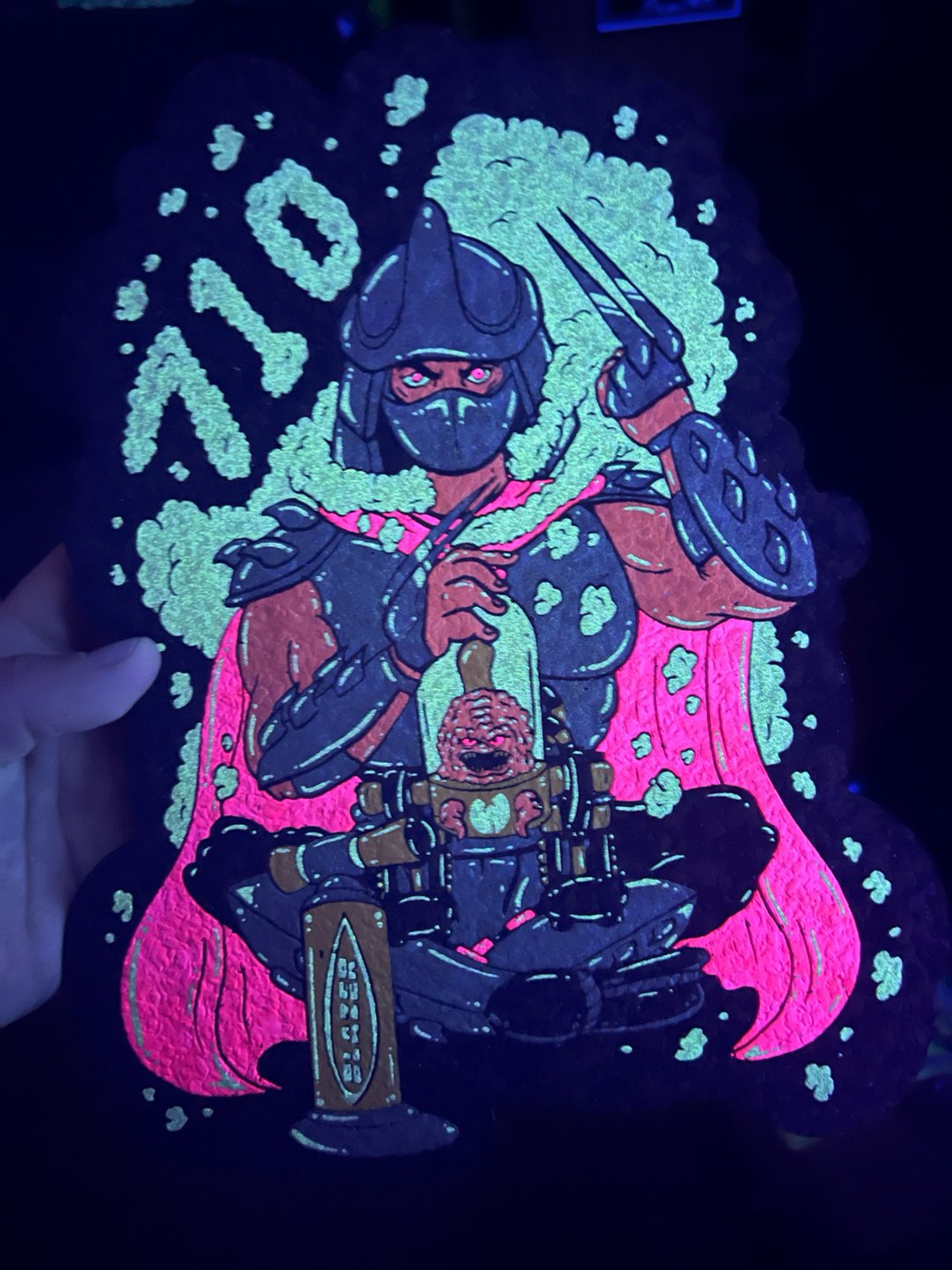 Preview pic of Charlie Hussle x Dark Mountain Cult Shredder x Rob Soaceglass uv Moodmat