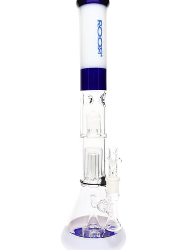 Preview pic of BRAND NEW RooR Tech 18" Multi Perc Multicolor GoG Beaker Water Pipe