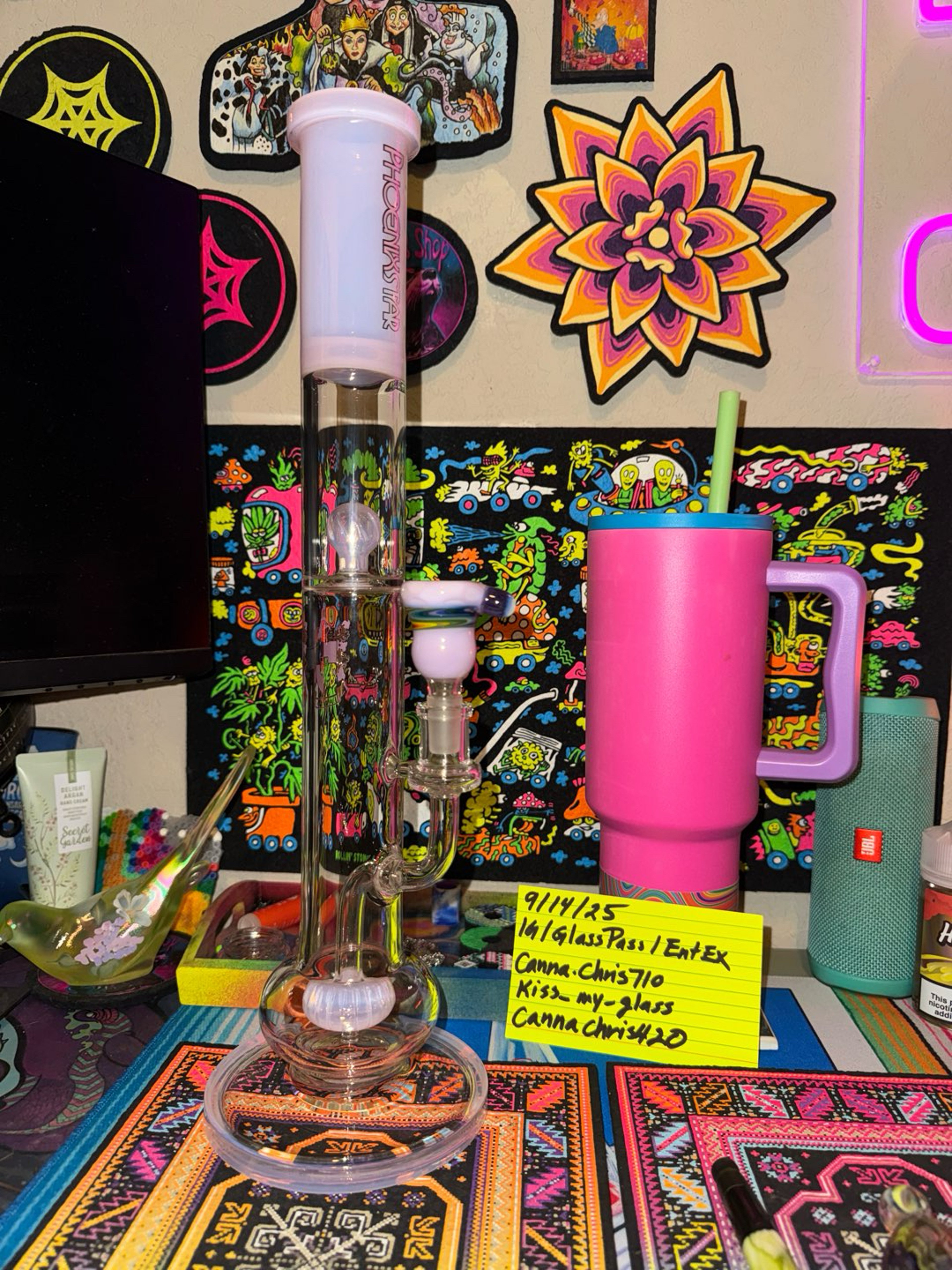 Preview pic of Pink Phoenix Glass Bong