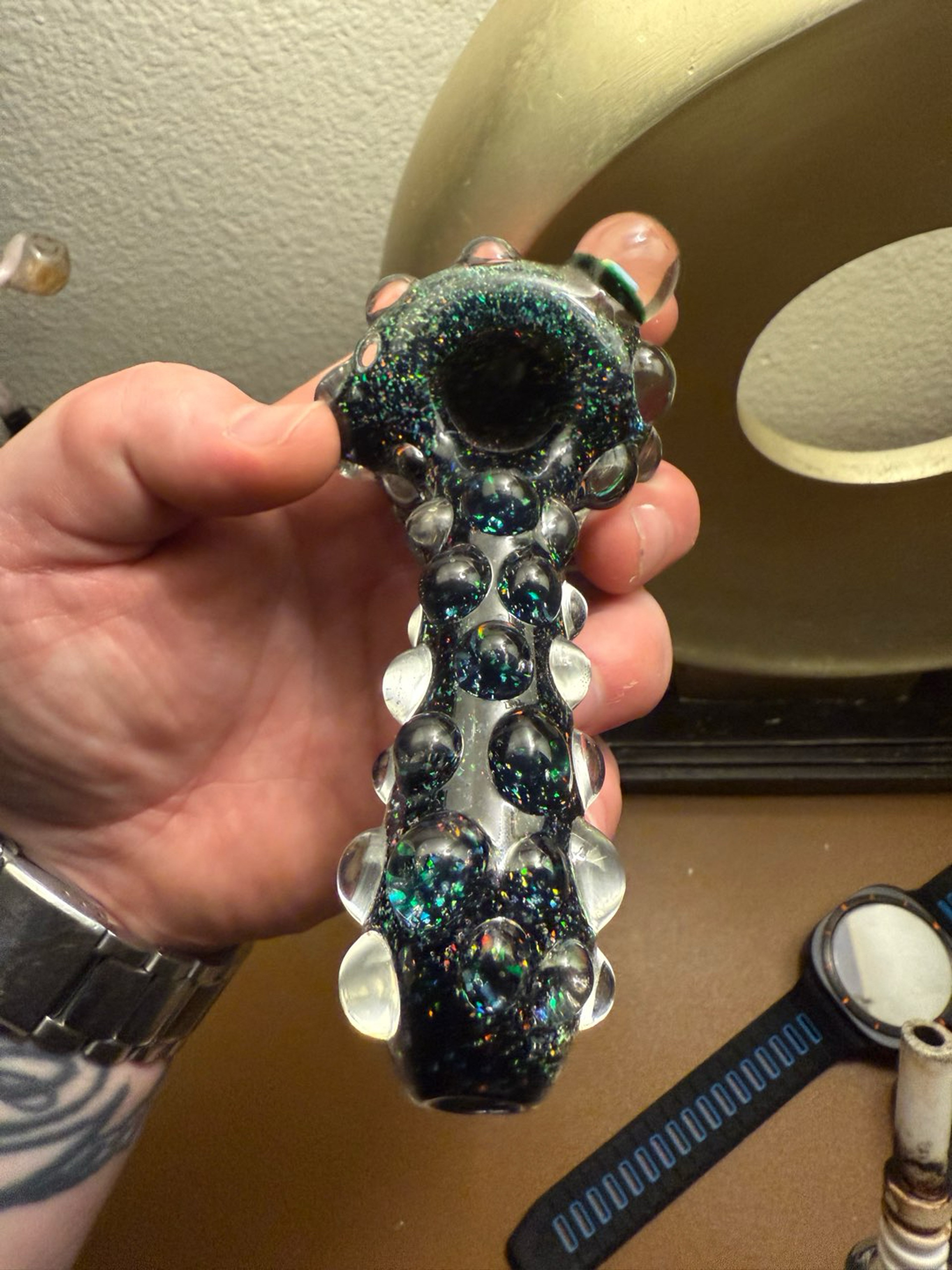 Harold Ludeman signed full crushed opal spoon image 0