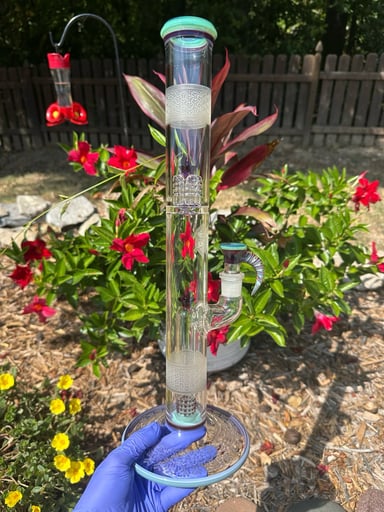 Preview pic of PGLADIN FIXED 360 perc - FA Green Slyme over phoenix. Sandblasted and coldworked.