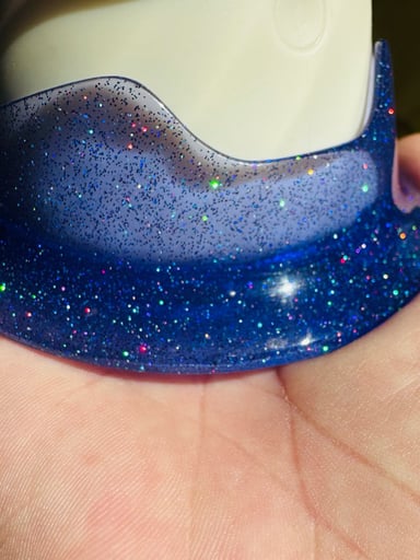 Preview pic of TX Carbon Fab custom high strength crushed opal “royal Jam“ resin peak base