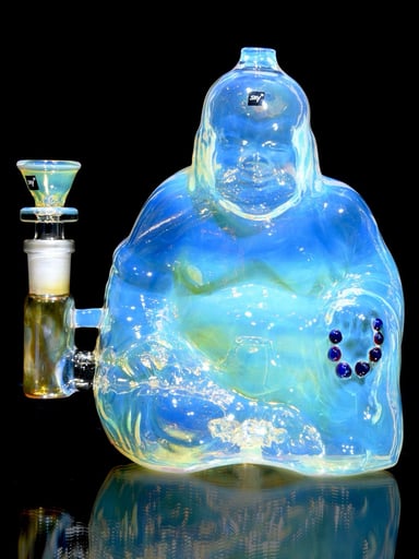 Preview pic of Sky Glass - Siddhartha - Fully-fumed Cast Sculpture Rig w/ High-diffusion Circ Perc - 14mm Female