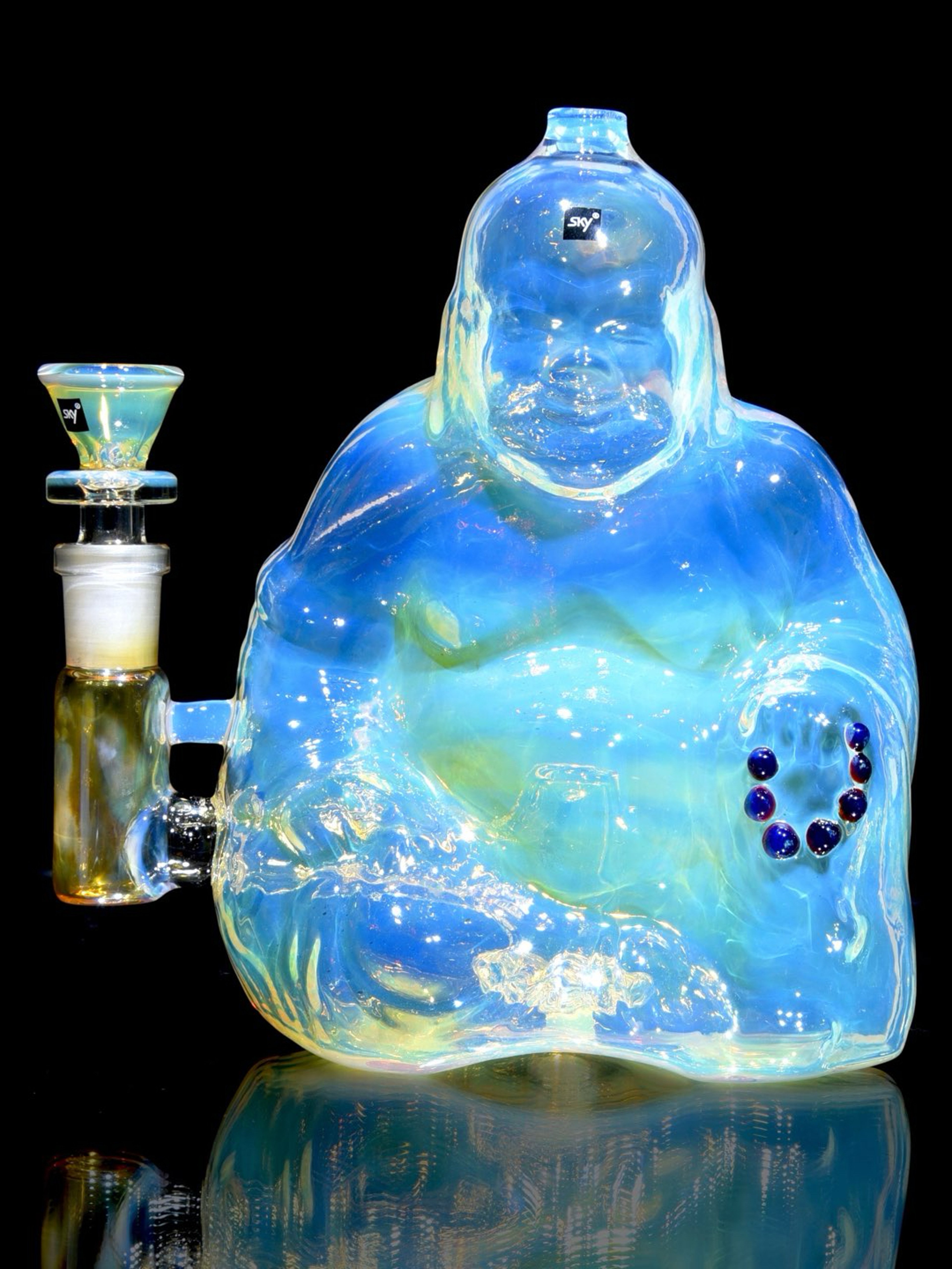 Preview pic of Sky Glass - Siddhartha - Fully-fumed Cast Sculpture Rig w/ High-diffusion Circ Perc - 14mm Female