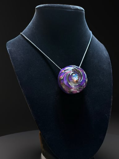 Preview pic of Royal Jelly & Electrum Hollow Pendant