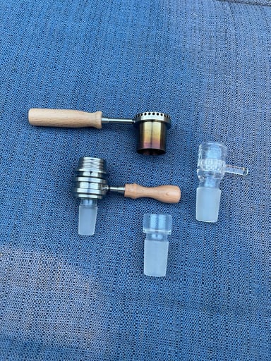 Preview pic of Vapvanna Ace + hybrid bowl + glass bowl