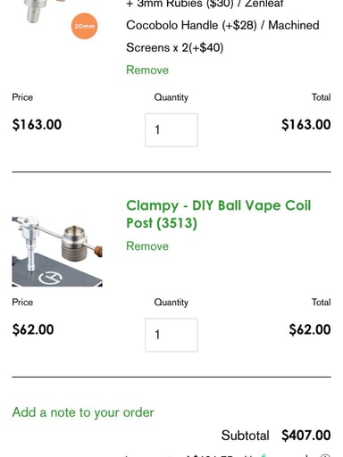 Preview pic of Swift ball vape set up