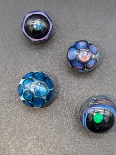 Preview pic of MAKO GLASS DOT STACK SLURPER MARBLE W/ OPAL
