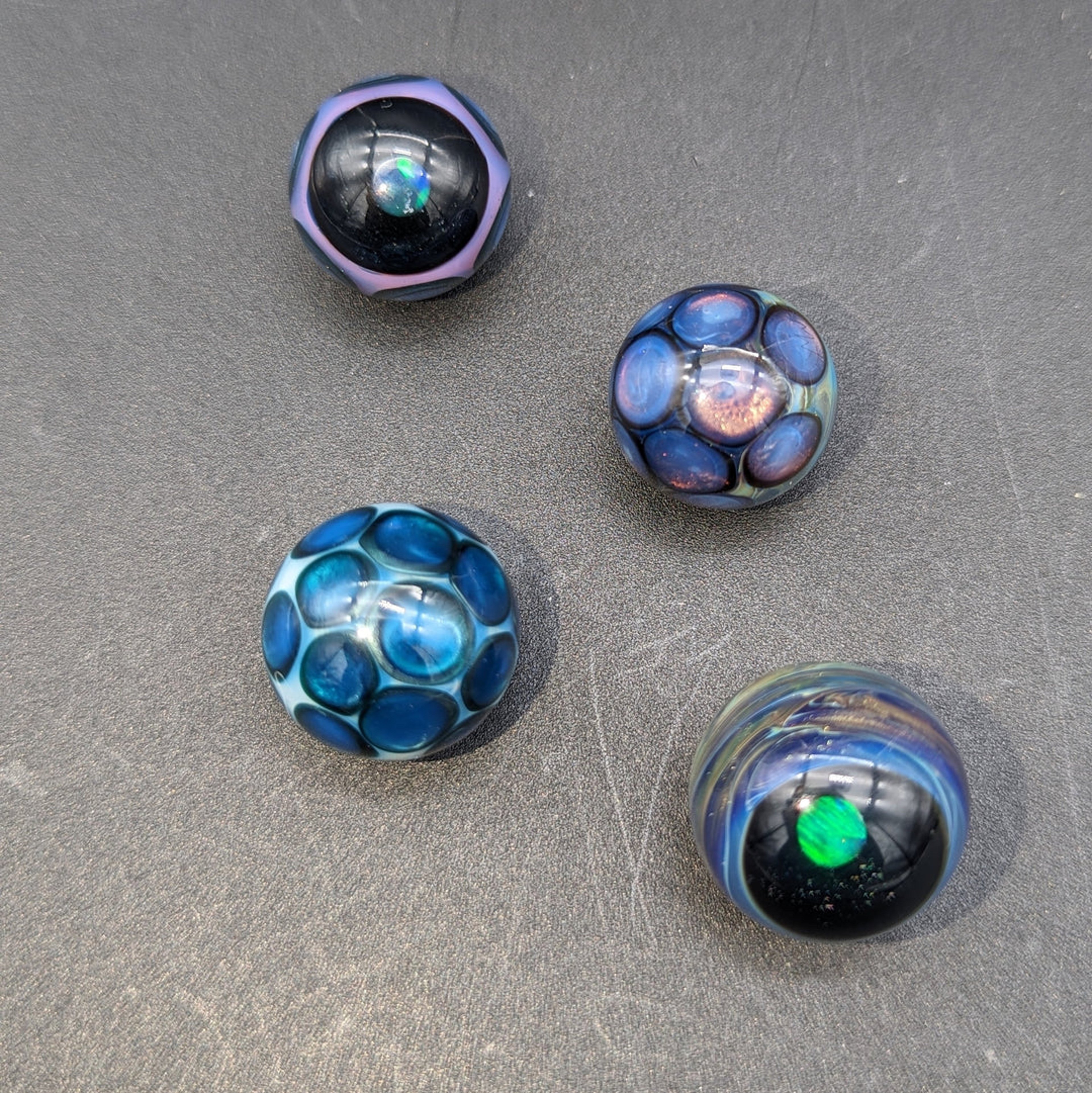 Preview pic of MAKO GLASS DOT STACK SLURPER MARBLE W/ OPAL