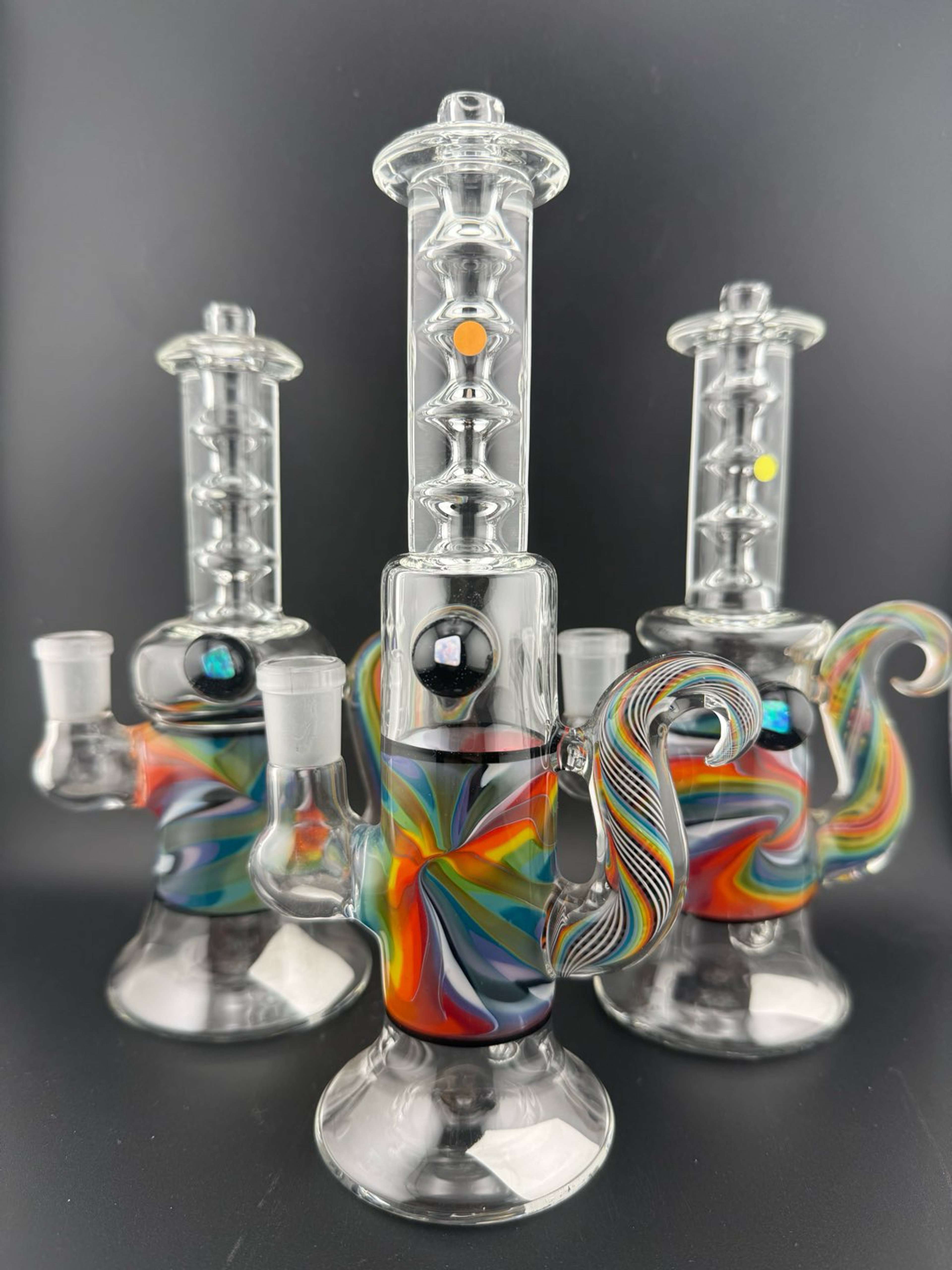 Sir Pyro Glass Rainbow Banger Hanger 14mm 90 image 0