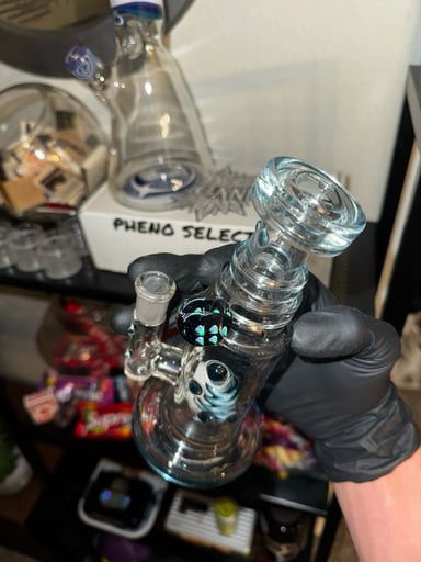 Preview pic of Hubbard Glass Indicolite Opal Wig Wag tube