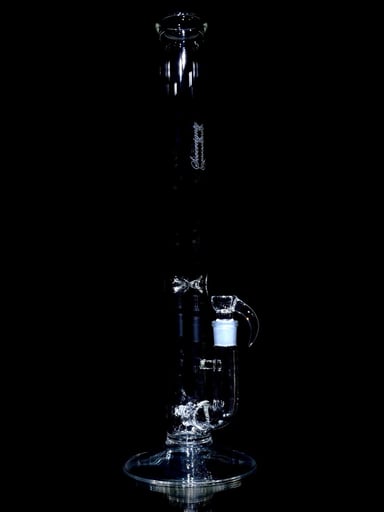Preview pic of Sovereignty - 50x5mm 3-Cut 12mm 3-Line Straight Tube w/ 4-hole Slide - Clear - 18mm Female