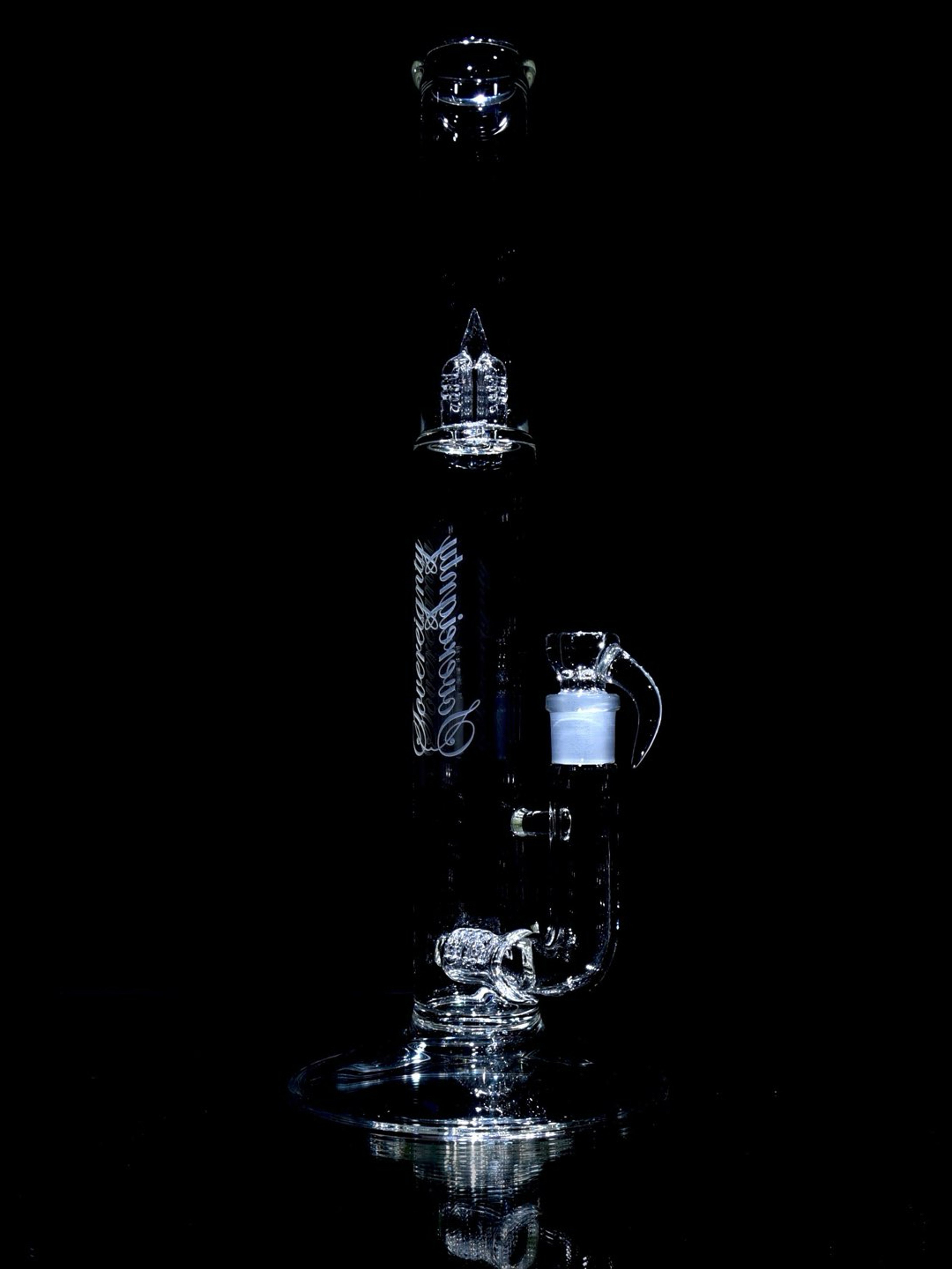 Preview pic of Sovereignty - Bishop StemLine 20mm UpGrid Straight Tube w/ 4-hole Slide - Clear - 18mm Female