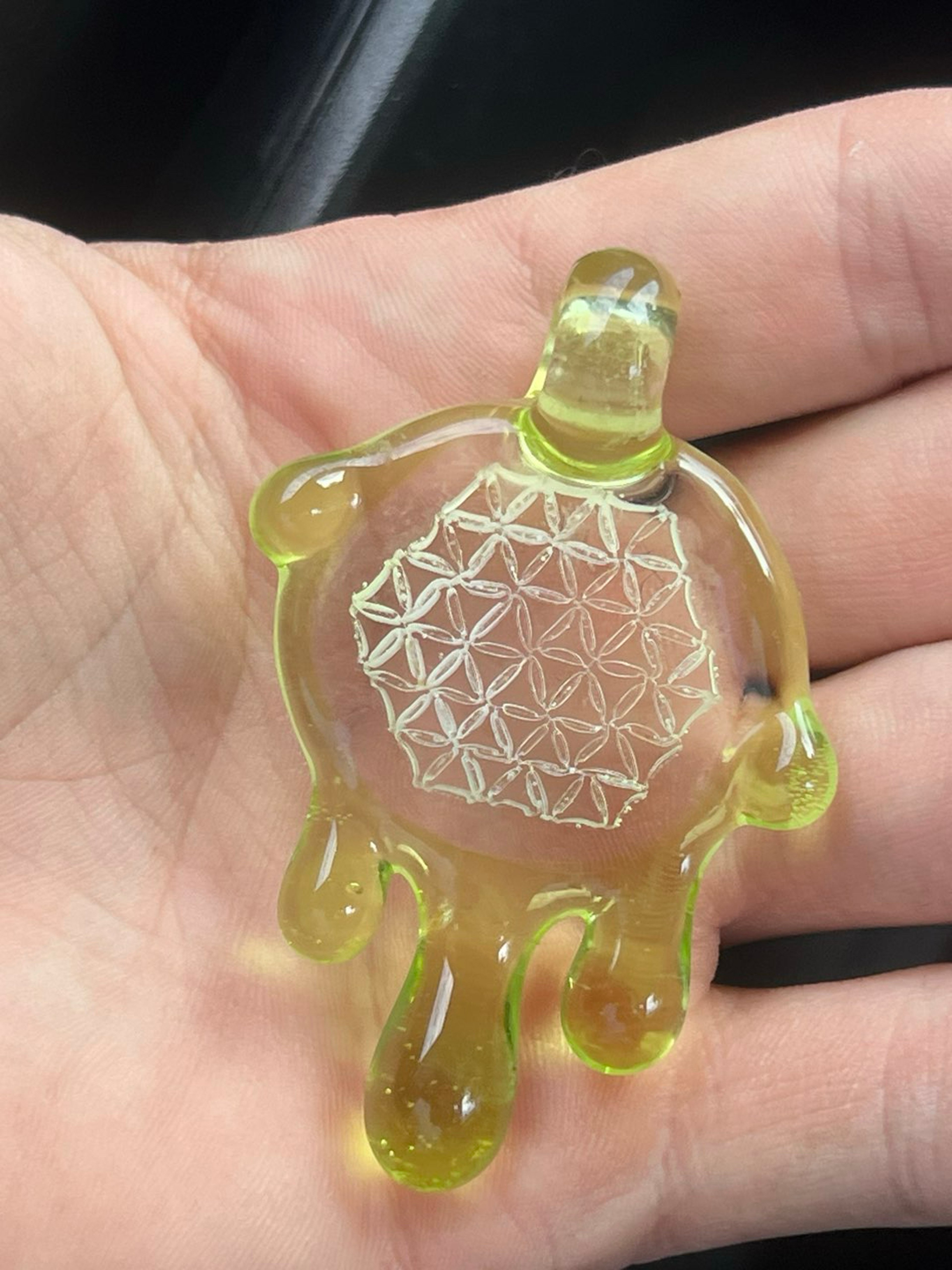 Preview pic of Joe peters rare flower of life millie signed and dated on the back