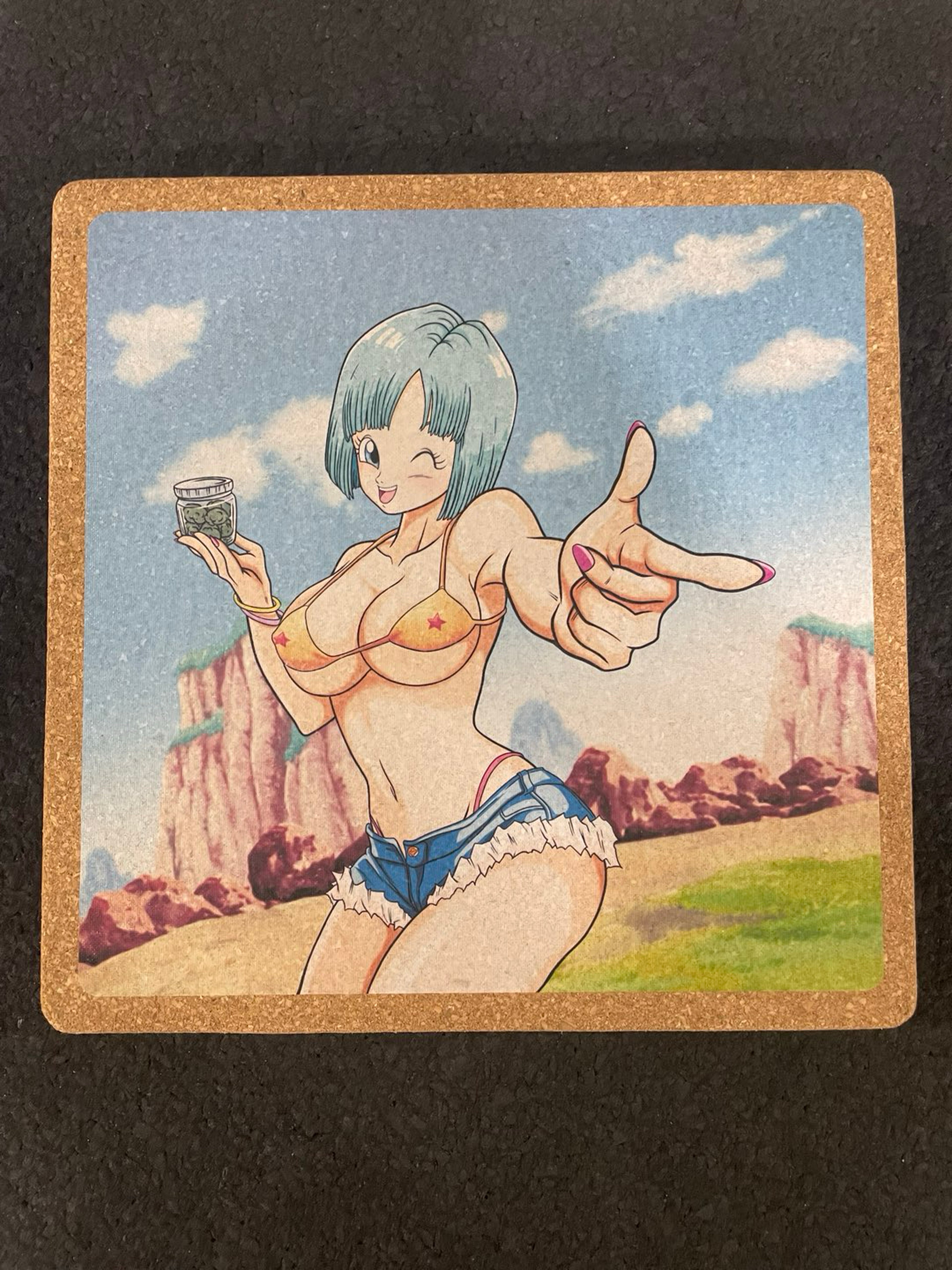 Preview pic of Mattitude Square Mat ‘Nug Girl’