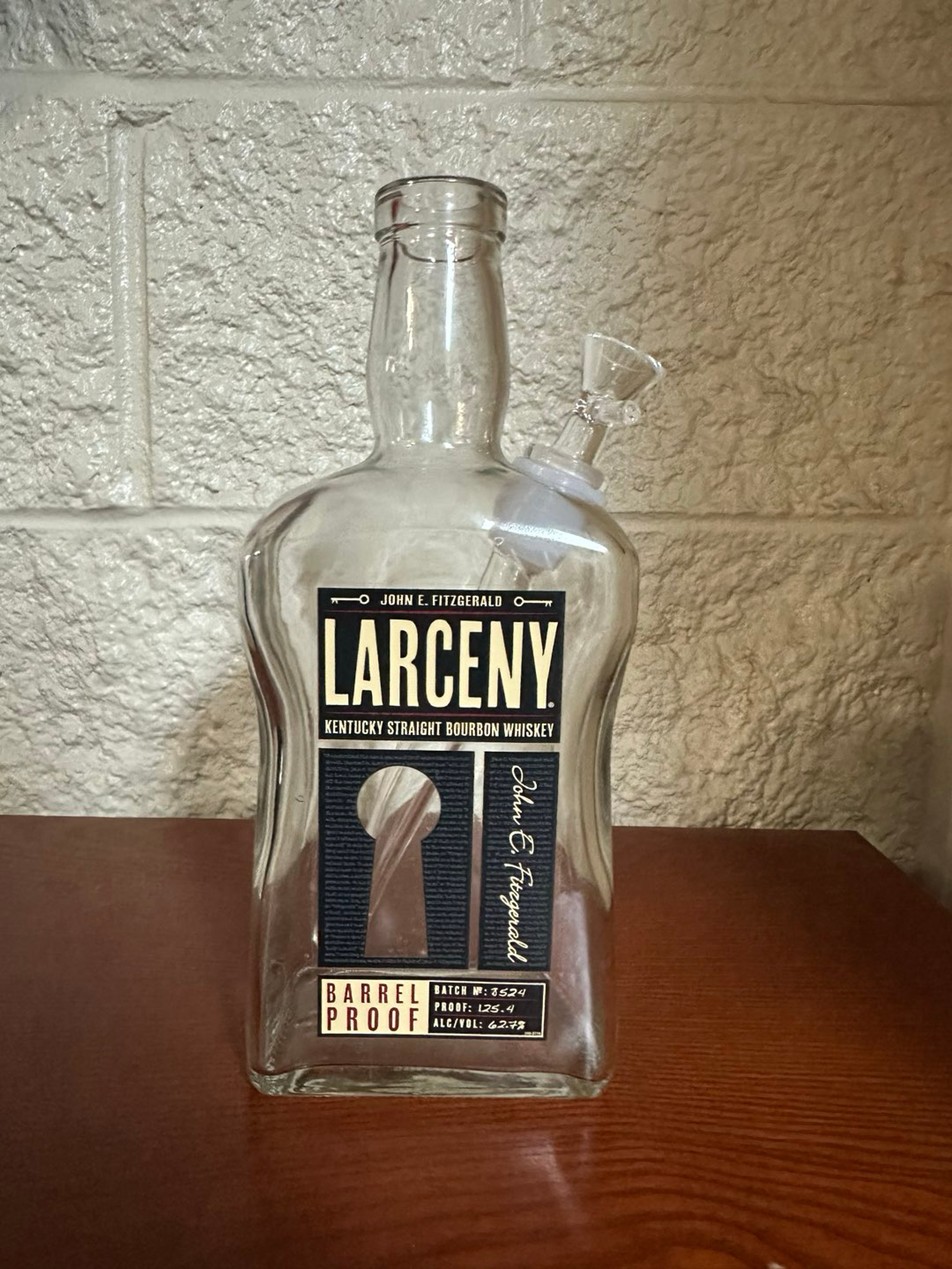 Preview pic of Larceny Whiskey Bottle Bong