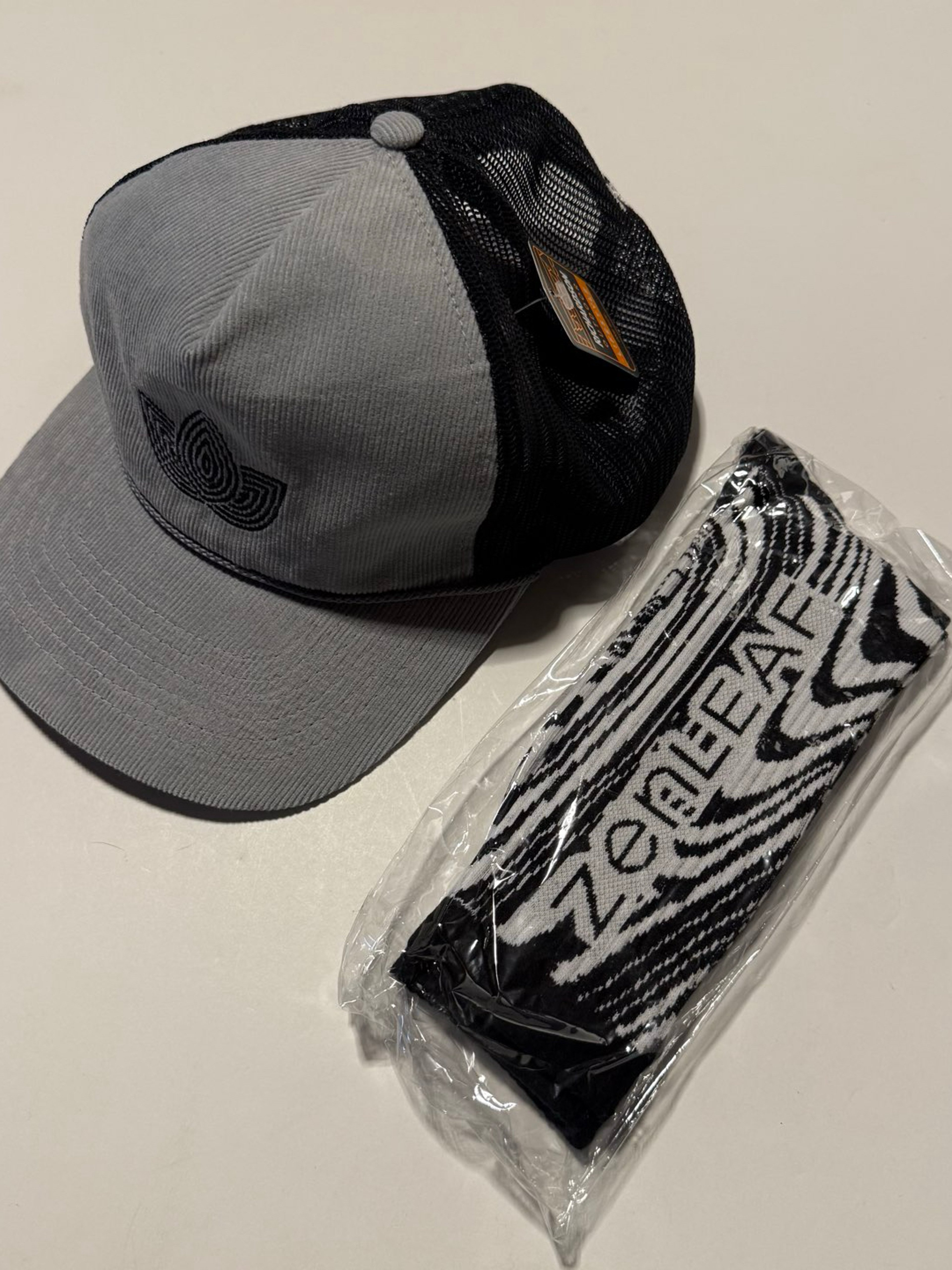 Zen Leaf x Richardson Grey Soft Mesh Trucker Hat and Crew Sock Bundle image 0