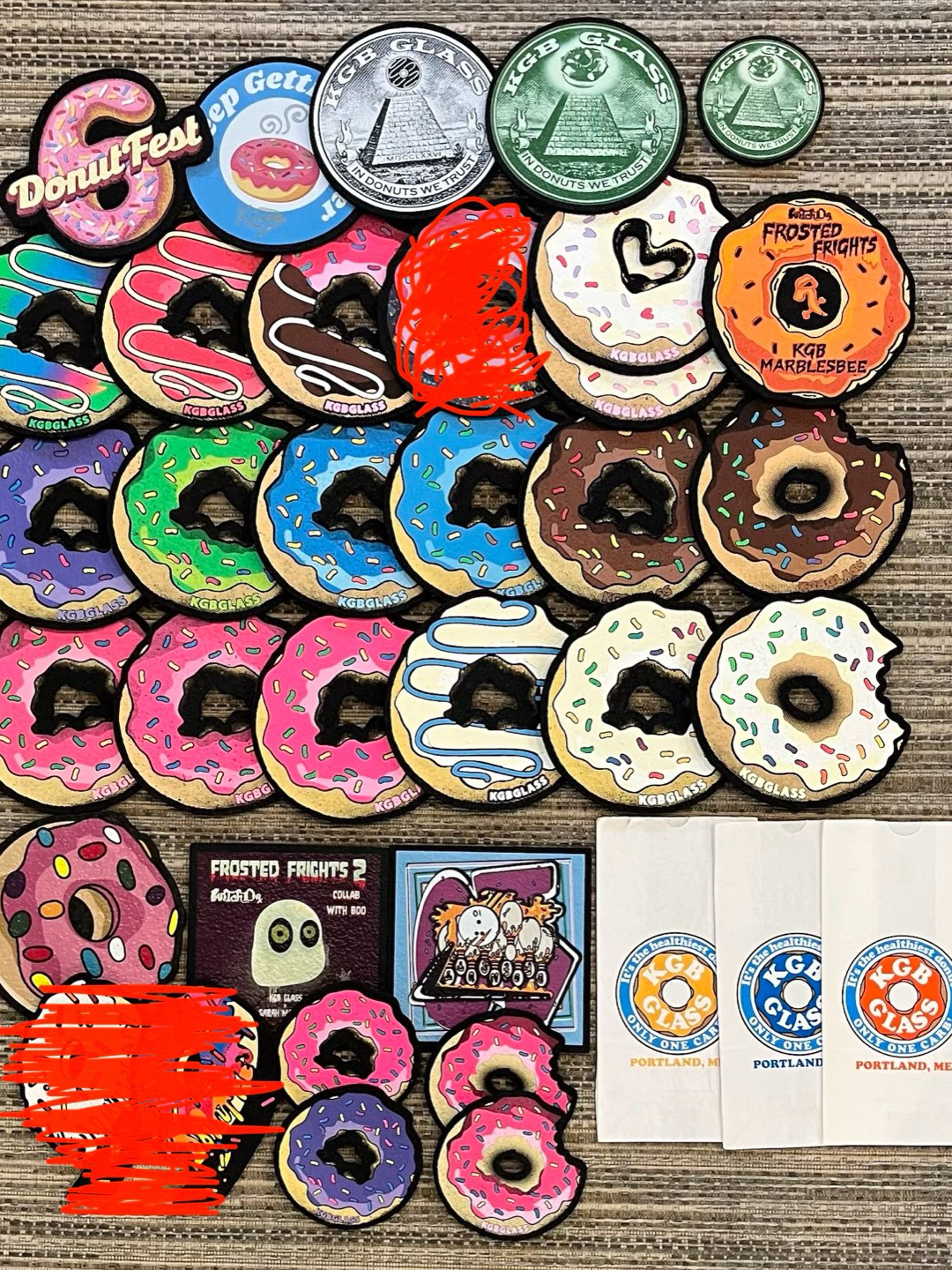 Preview pic of KGB Glass Moodmat Collection + Some KGB Merch