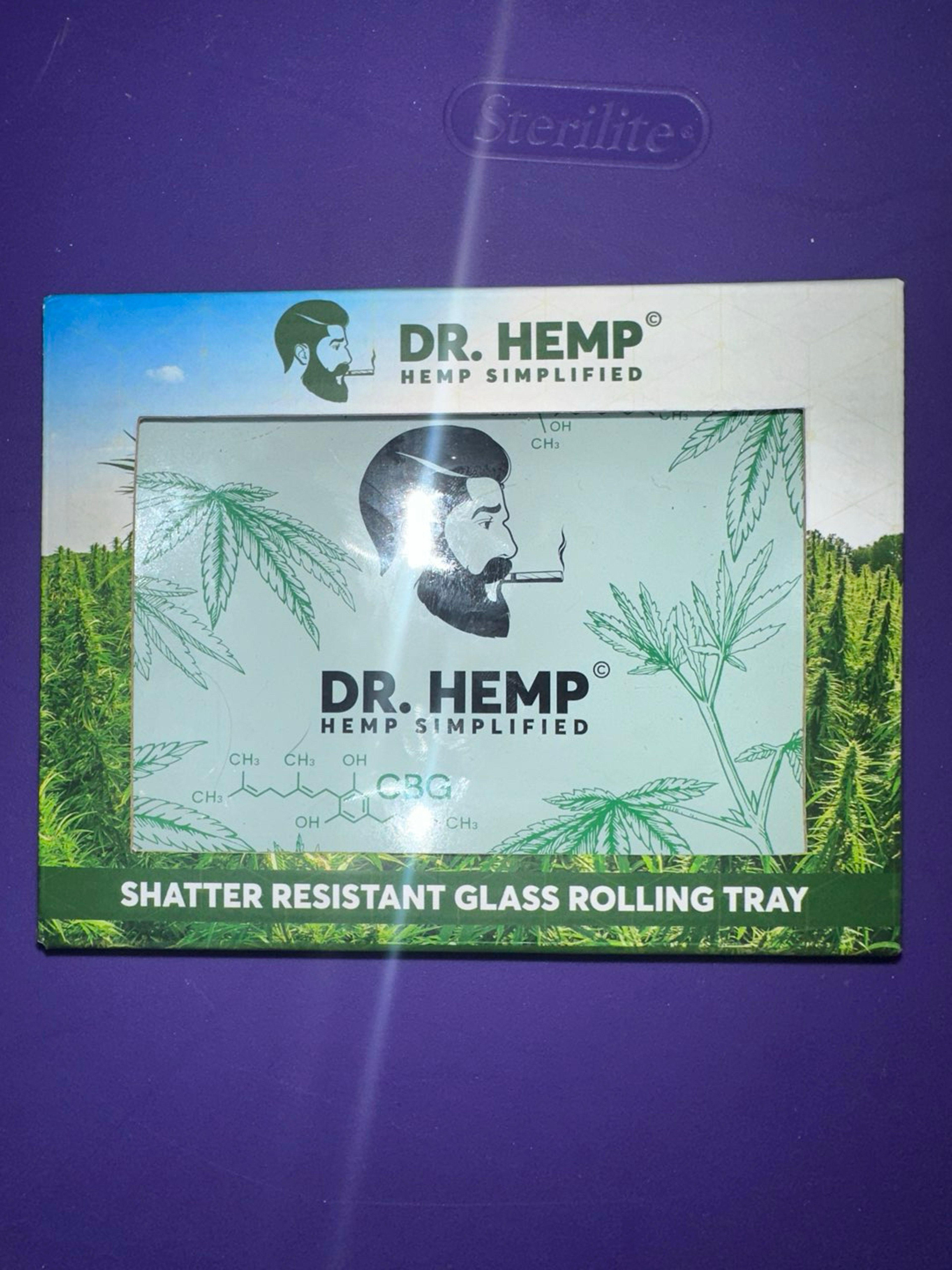 Preview pic of Dr. Hemp Glass Rolling Tray