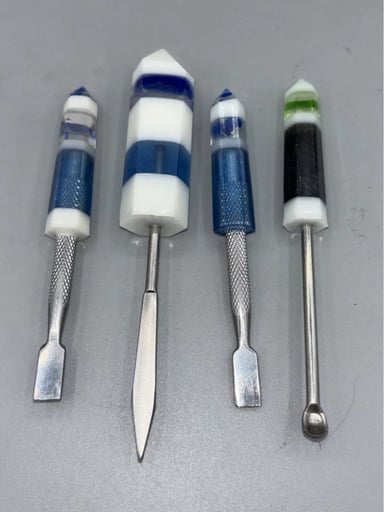 Preview pic of Sea Glass Titanium Scoops | Real Sea Glass