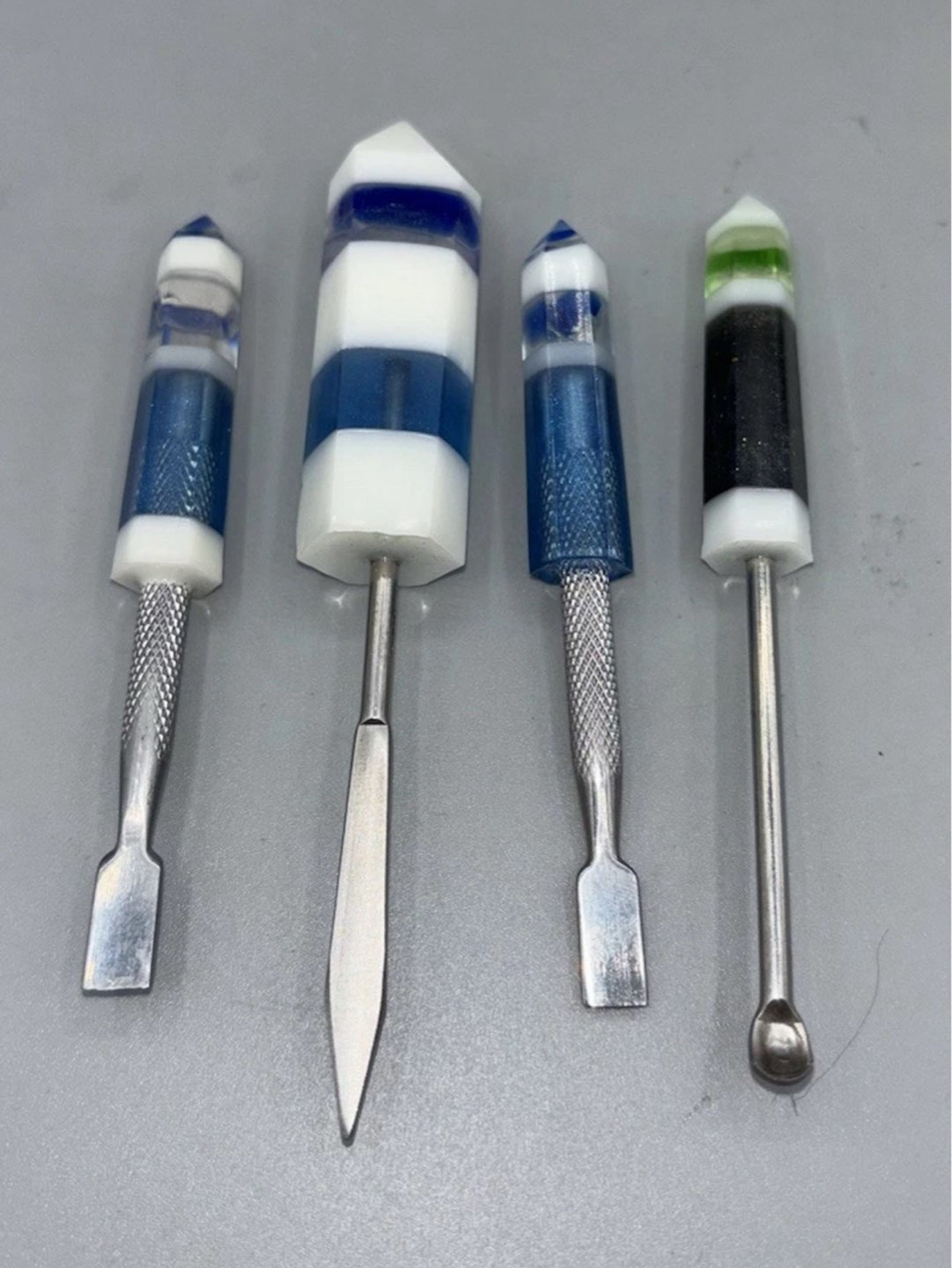 Sea Glass Titanium Scoops | Real Sea Glass image 0