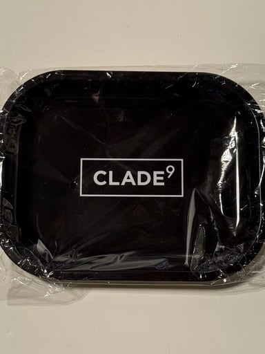 Preview pic of Clade 9 Black Basic Logo Small Rolling Tray