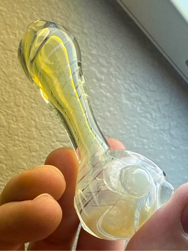 Preview pic of Silver Fumed Spoon w/ Marbles