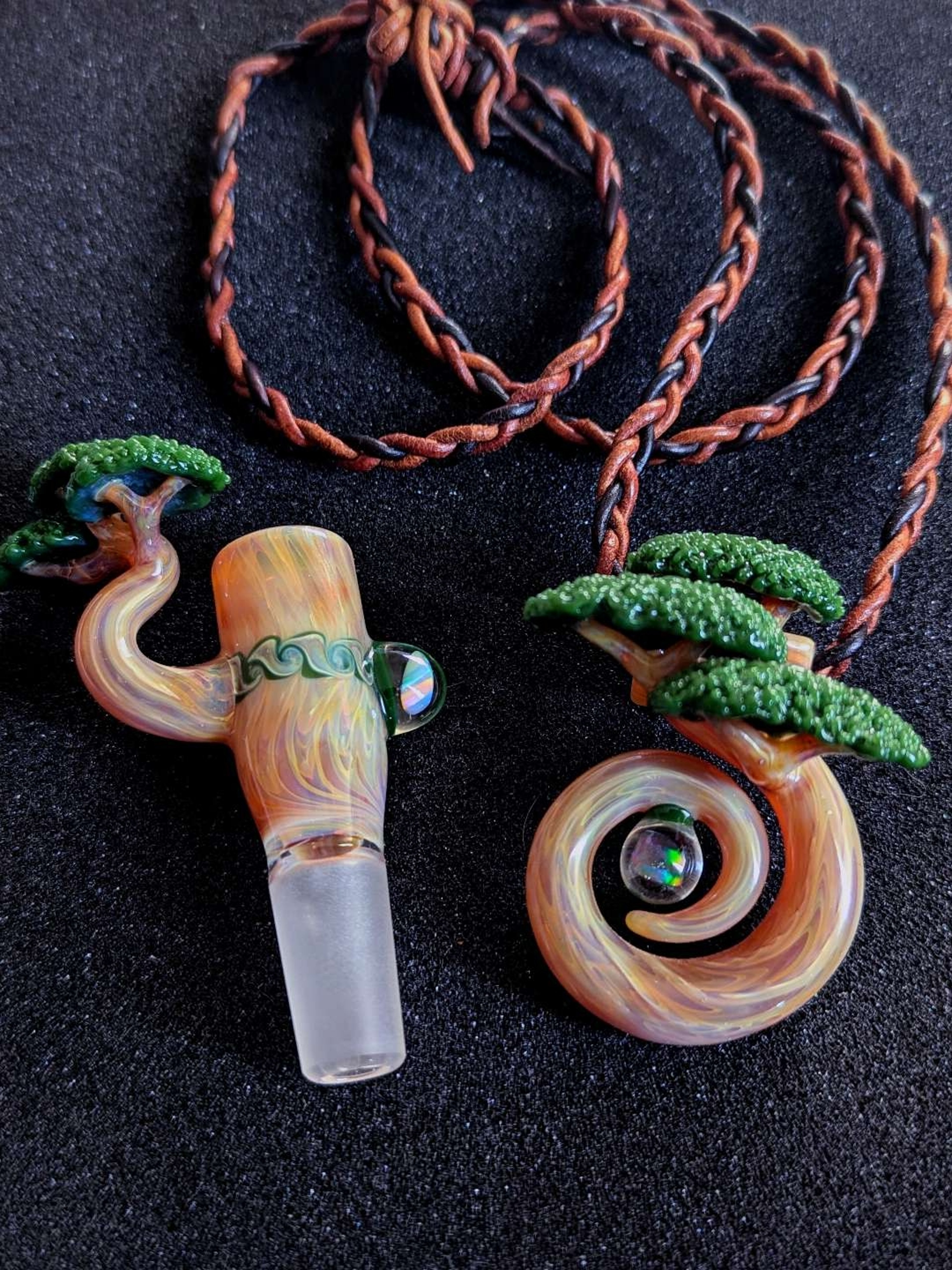 Preview pic of 🌳🔥 Bubbles the Butcher Collector Set – 1st-Ever Push Slide + Matching Bonsai Pendant (1 of 1s) 🔥🌳