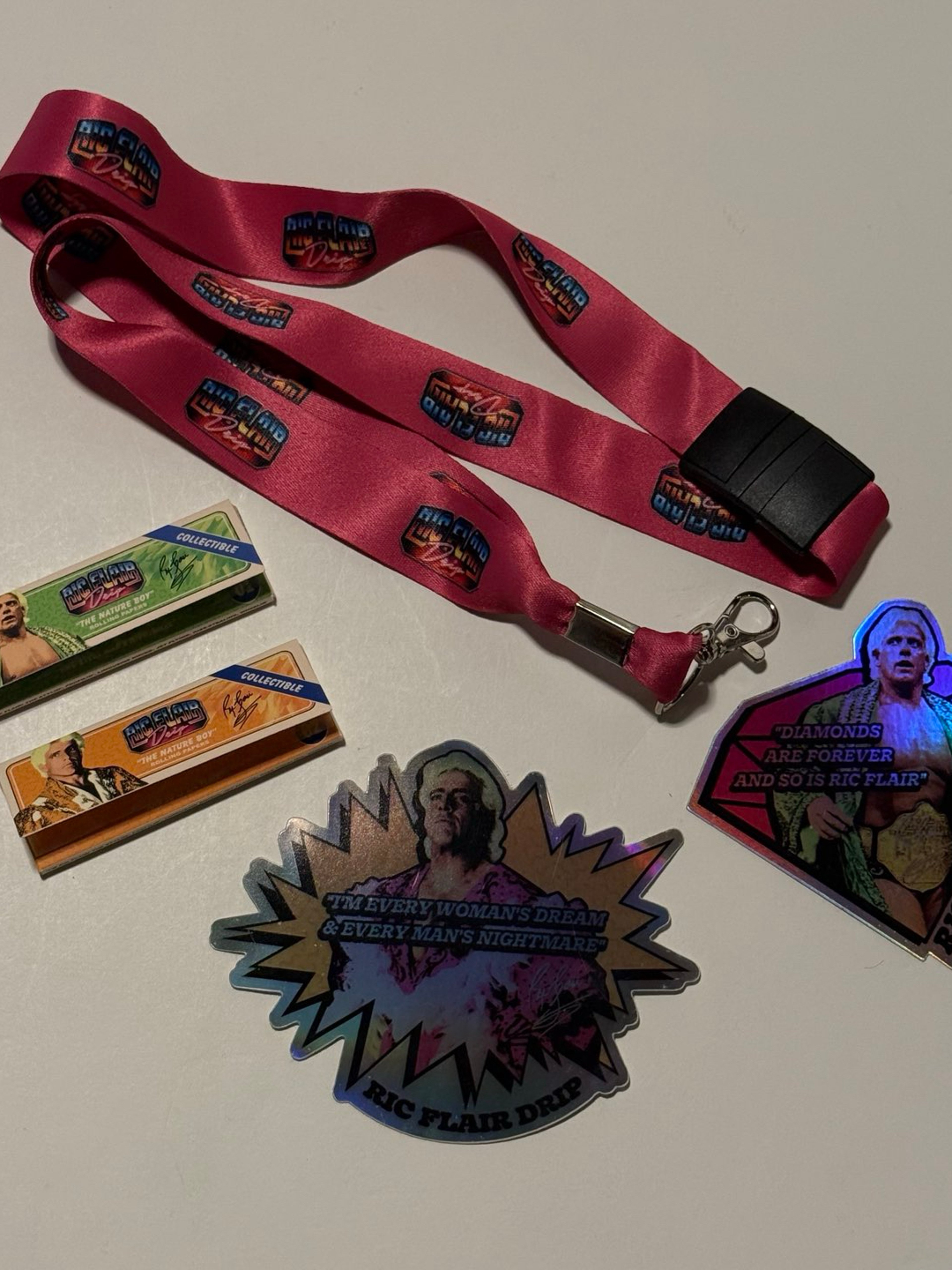 Preview pic of Ric Flair Drip Lanyard & Rolling Paper Bundle