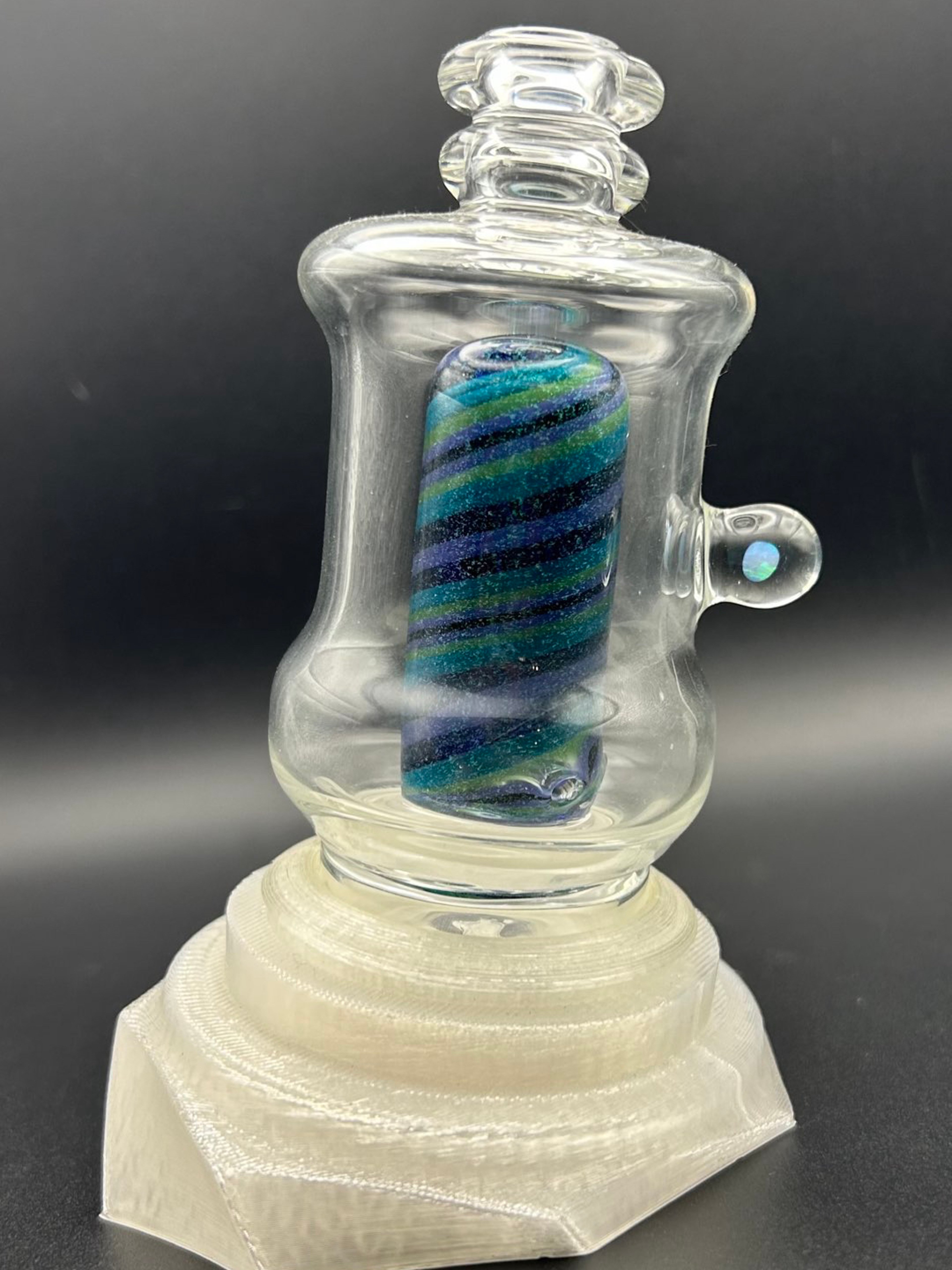Preview pic of Puffco Peak Moonboot710 3-Hole Chugger Dome Style Perc w/ Opal
