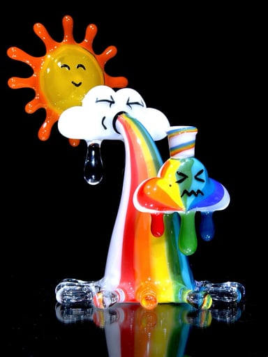 Preview pic of A Real Nobody - Smiling Sun w/ Puking Rainbow Cloud Rig  - 10mm Female