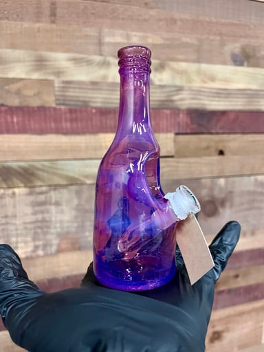 Preview pic of Costa Glass Sake Bottle Rig 10mm- Purple