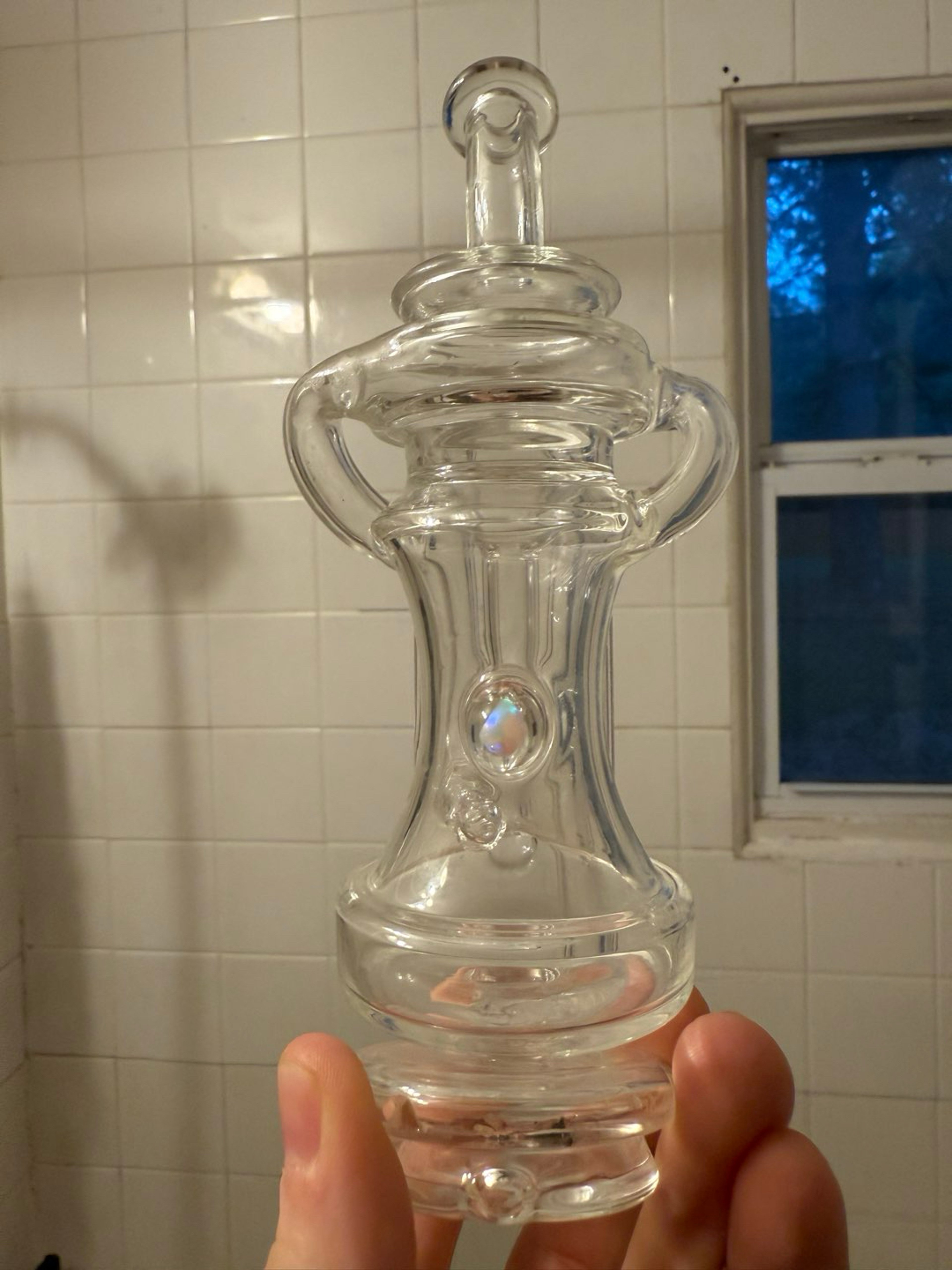 Preview pic of *NO RESERVE! Iridescent Glass puffco recycler