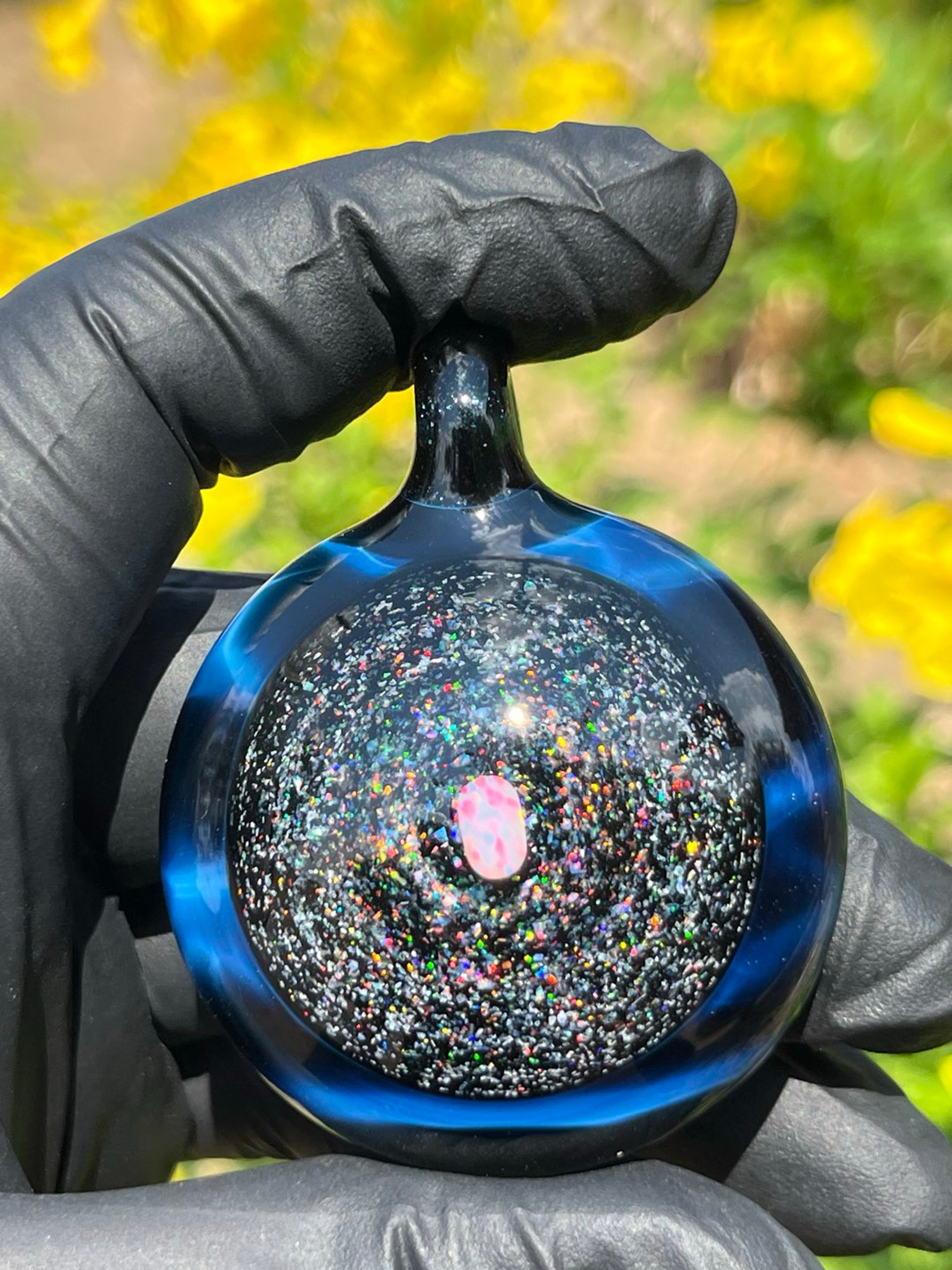 Preview pic of Fade to Black Crushed Opal Pendant