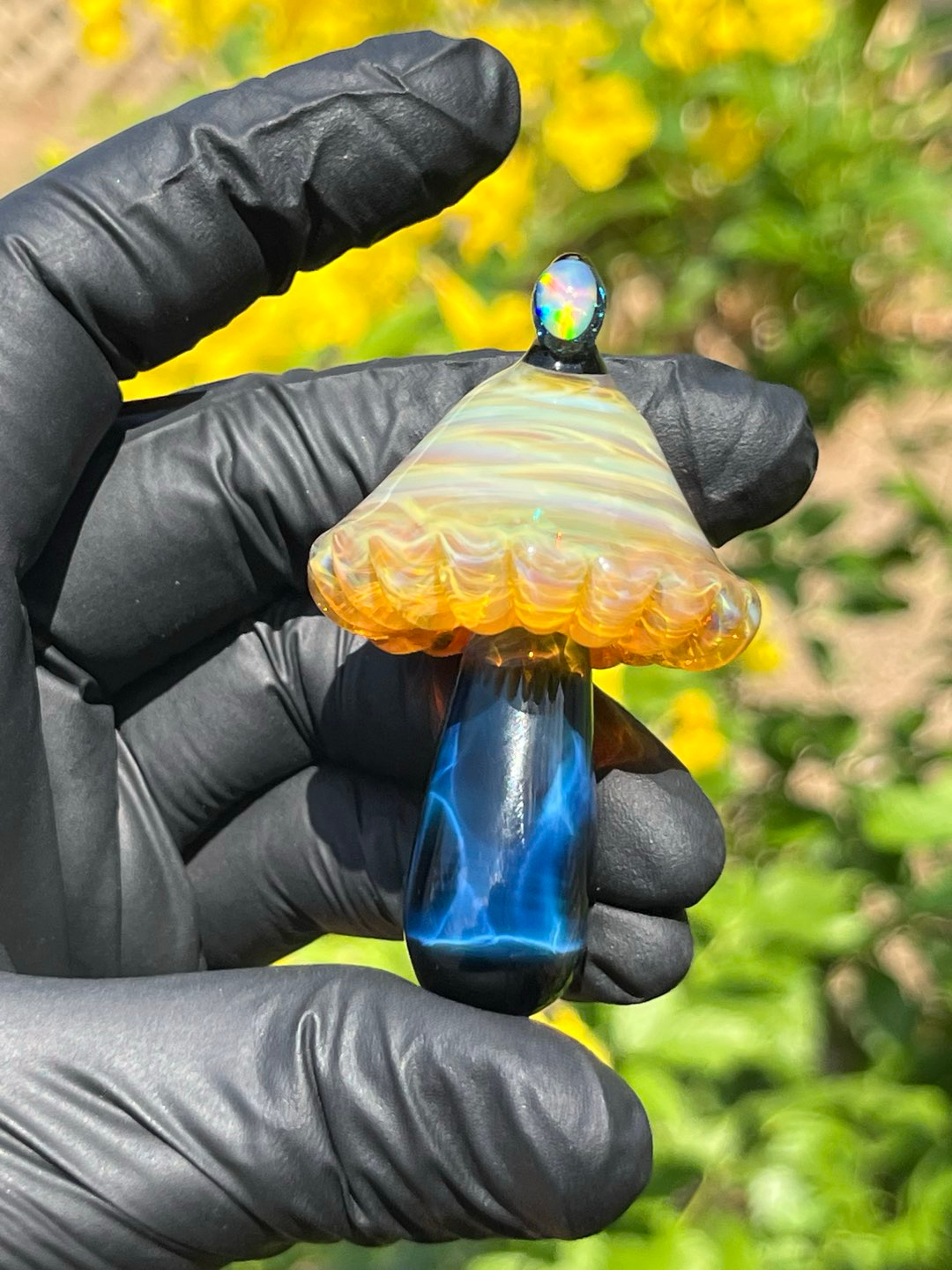 Preview pic of Taproot/Fade To Black Mushroom Pendant