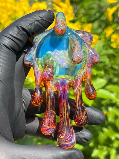 Preview pic of Marina/Amber Purple Opal Drip Pendant