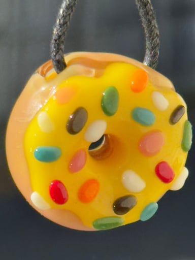 Preview pic of KGB Glass - Donut Pendant