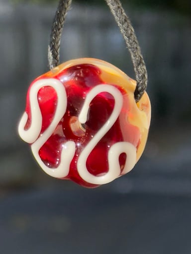 Preview pic of KGB Glass - Donut Pendant