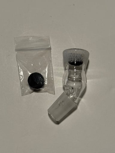 Preview pic of Healthstone Glass 18mm 45° White Frit Slide
