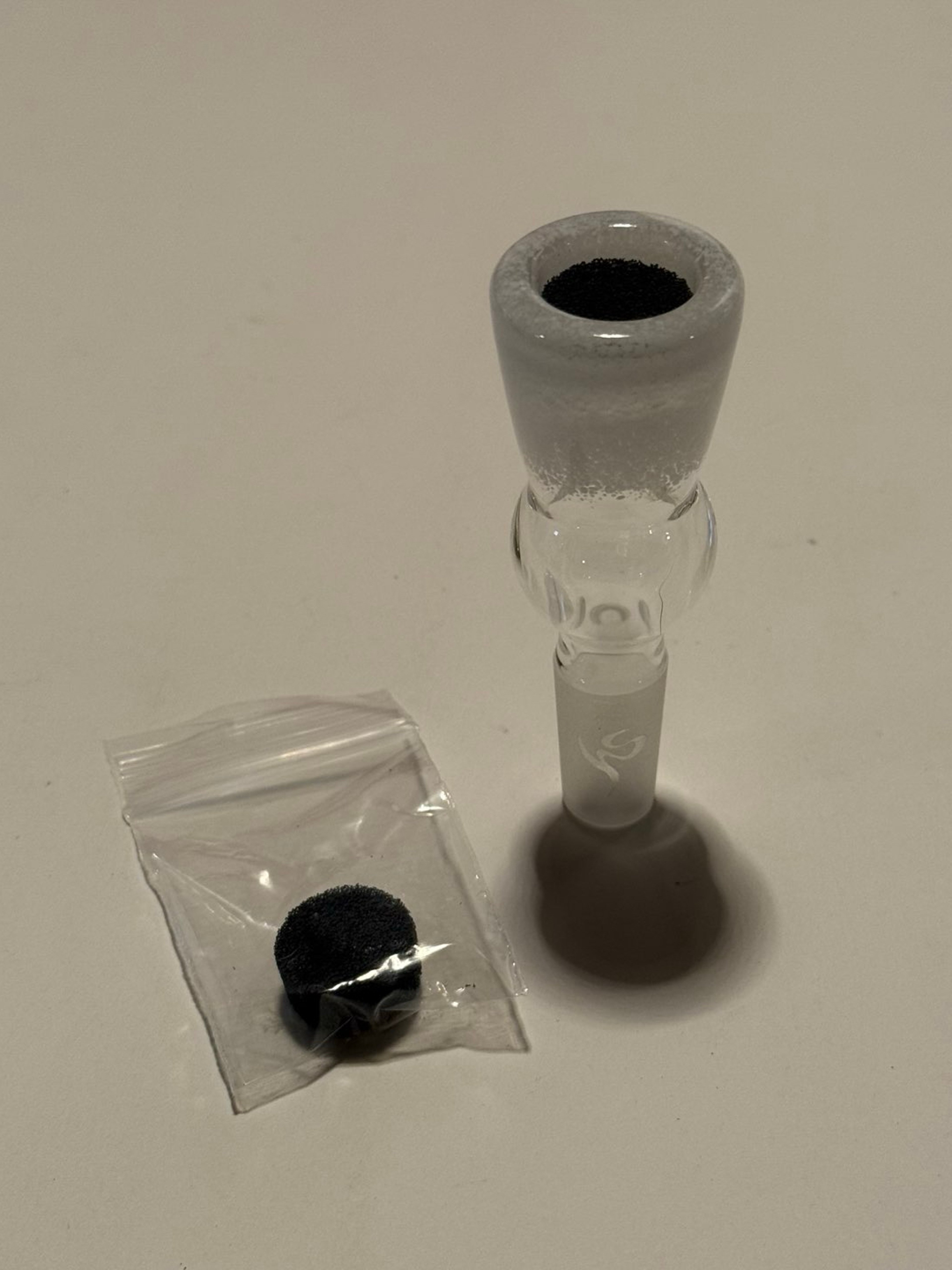 Healthstone Glass 14mm White Frit Slide image 0