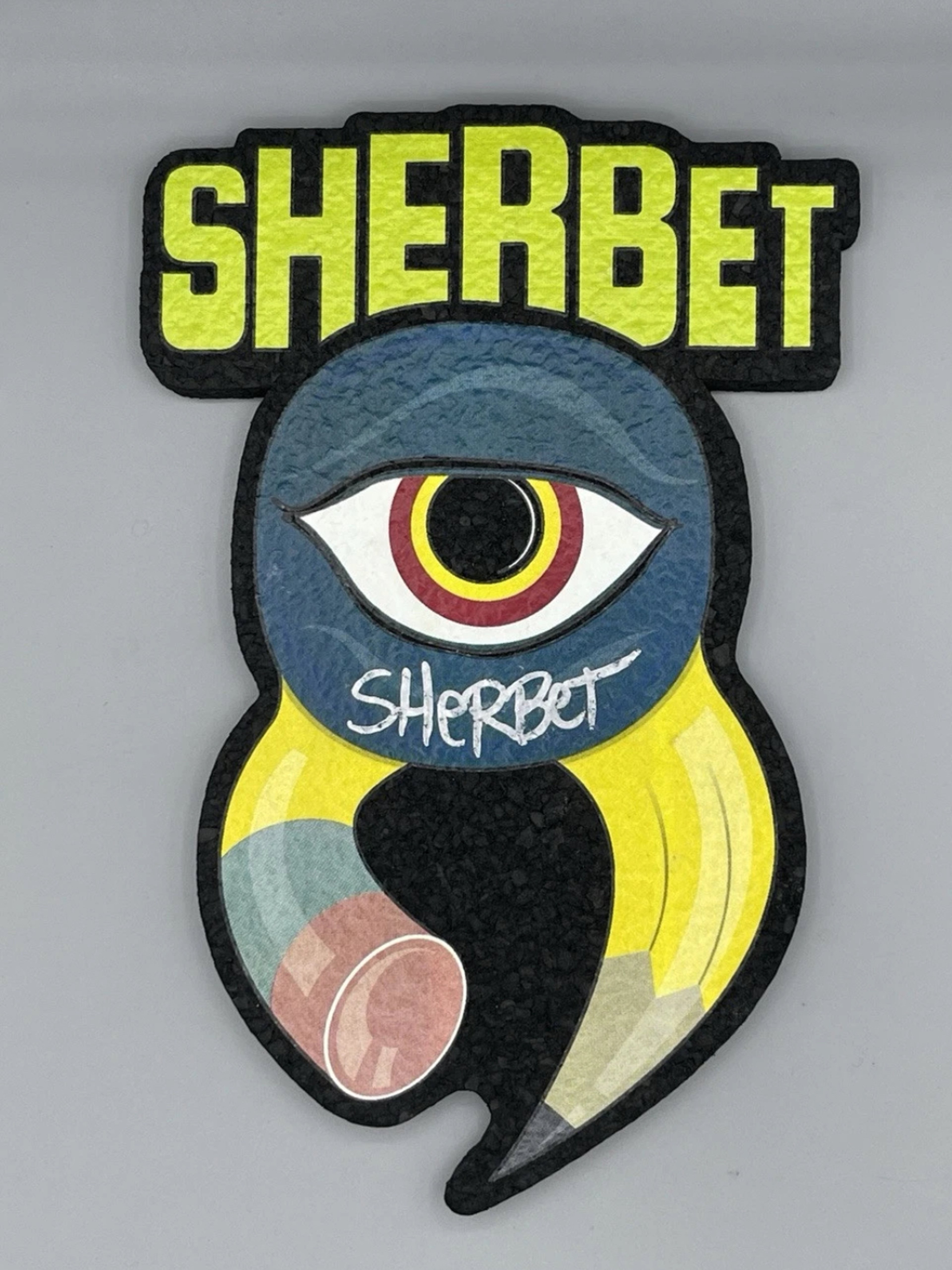 Preview pic of All Seeing Pencil ✏️ Signed Sherbet Glass Art 2021