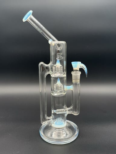 Preview pic of 2K GLASS 14" SIDECAR TREECYCLER BONGS