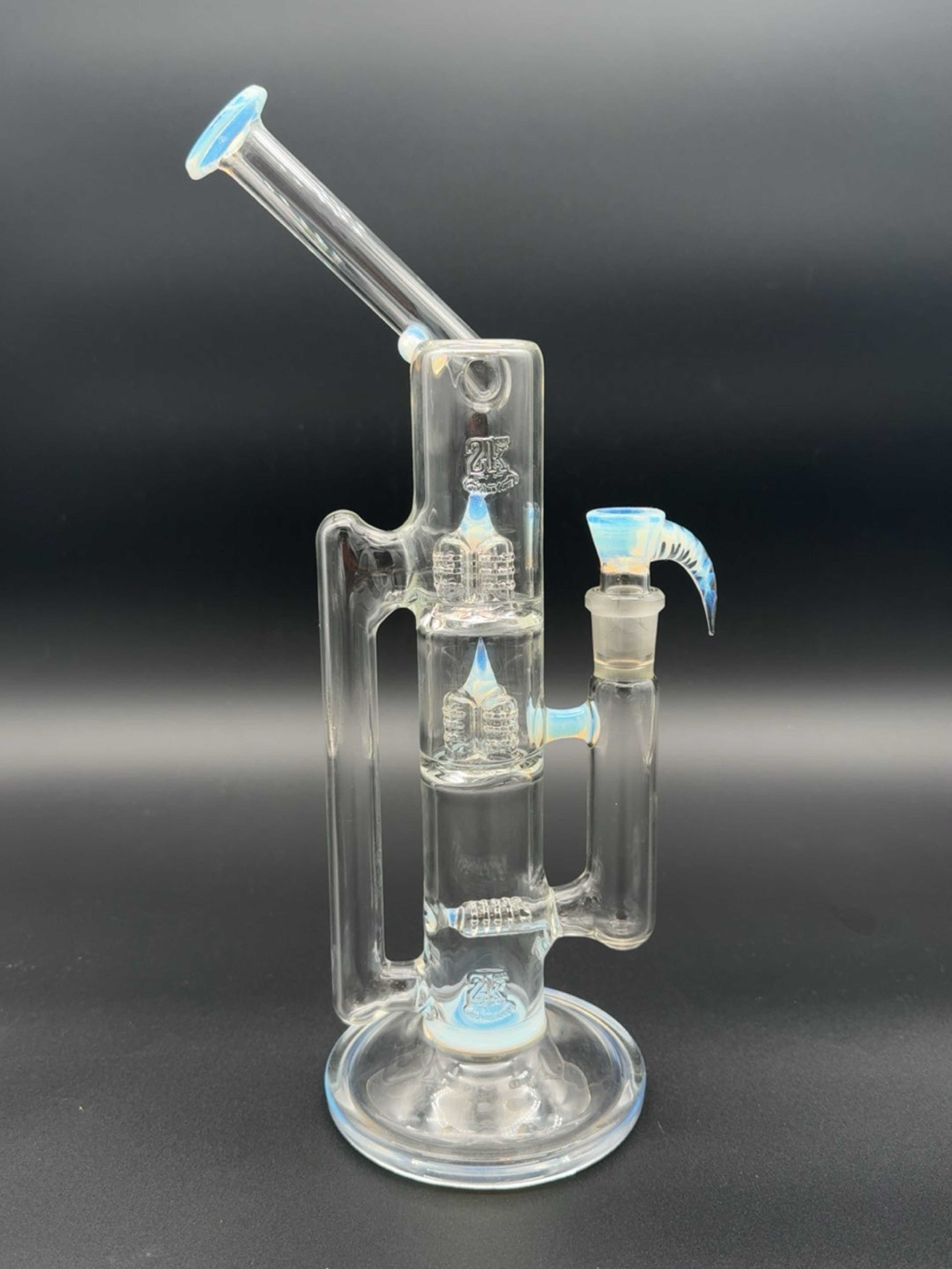 2K GLASS 14" SIDECAR TREECYCLER BONGS image 0