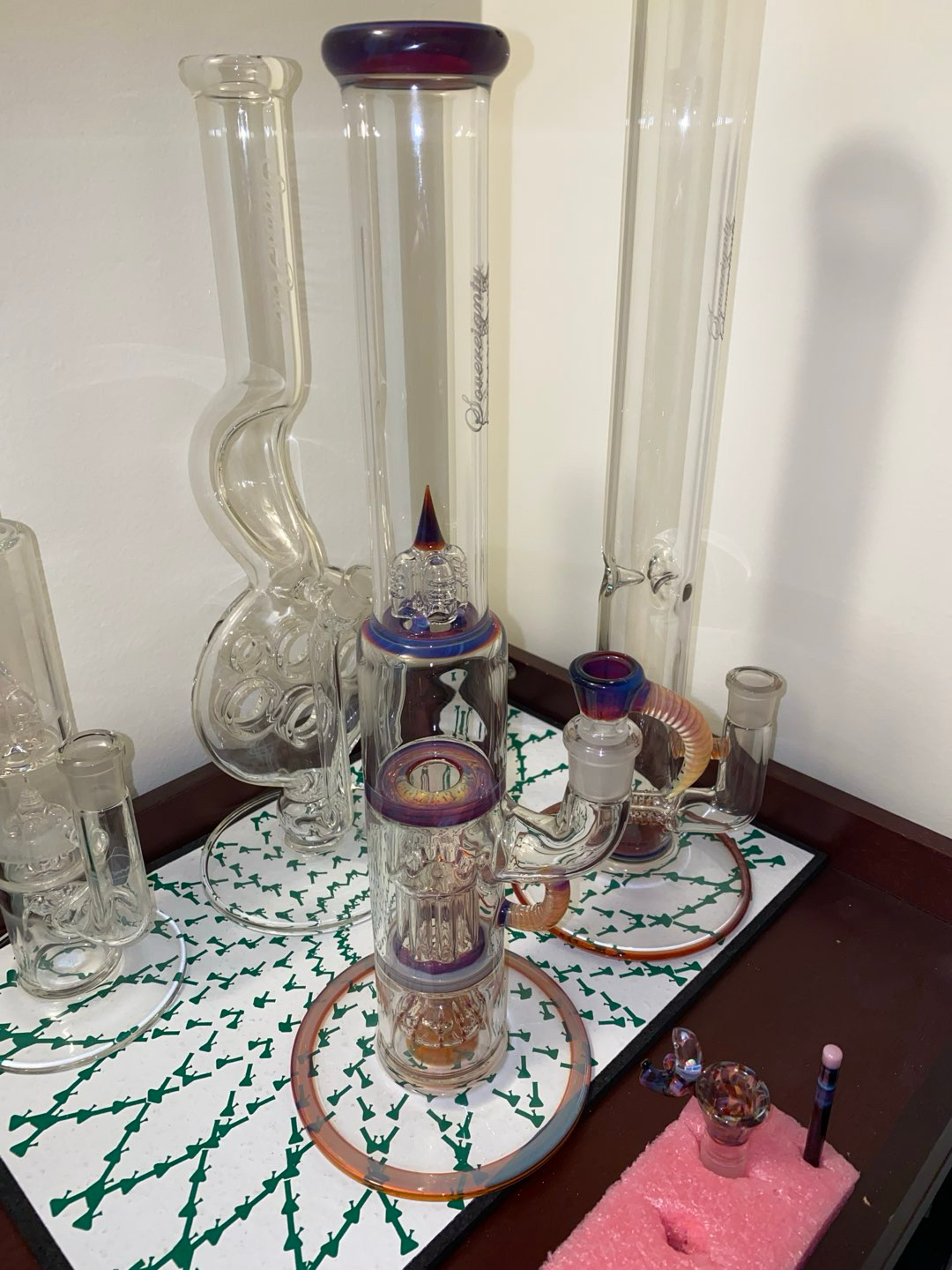Sovereignty FA Amber Purple pint pillar with slide image 0