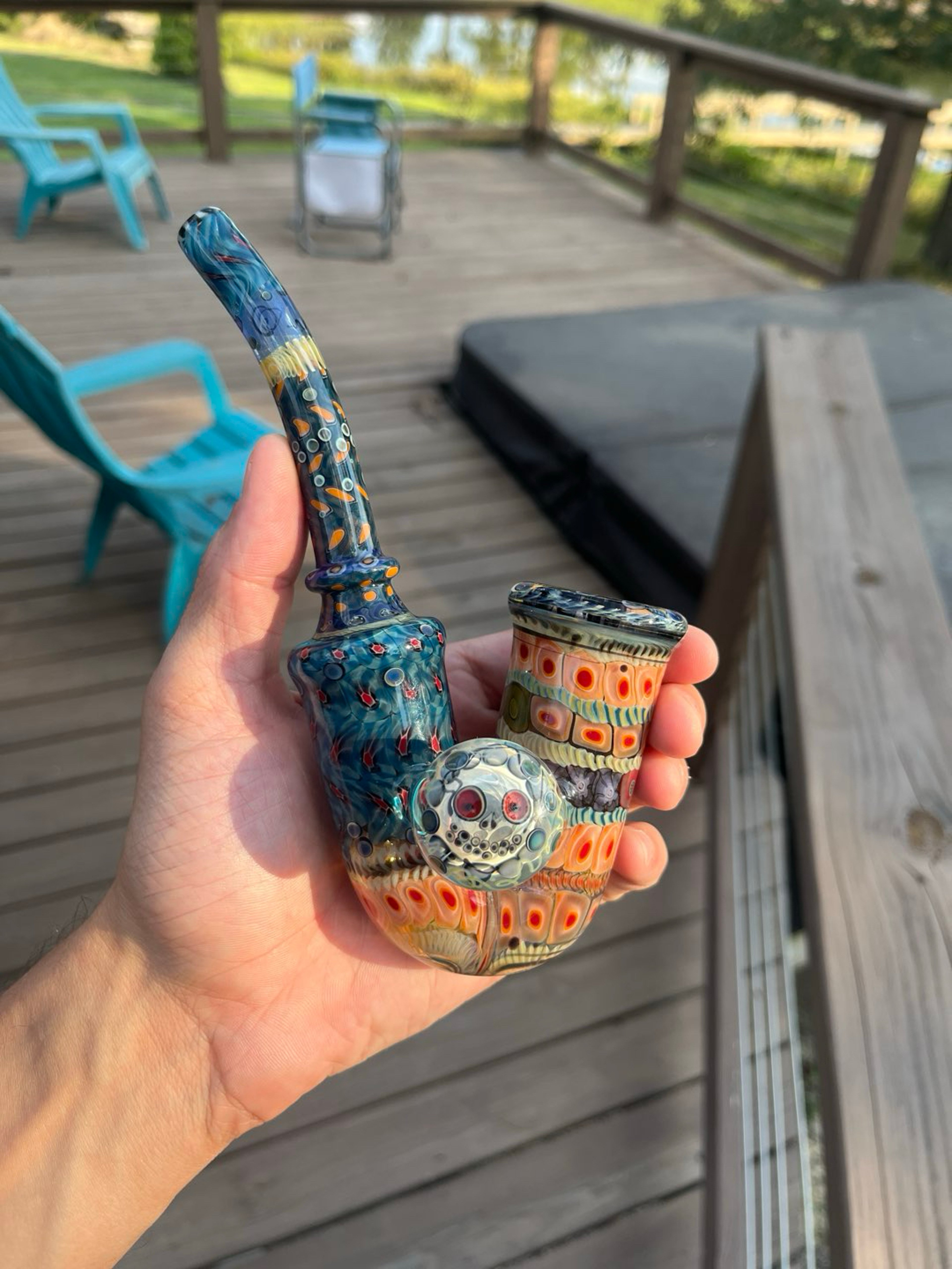 Preview pic of Large Murrine Sherlock w/ Skull MiB by 7tenglass (Jeremiah Vick)