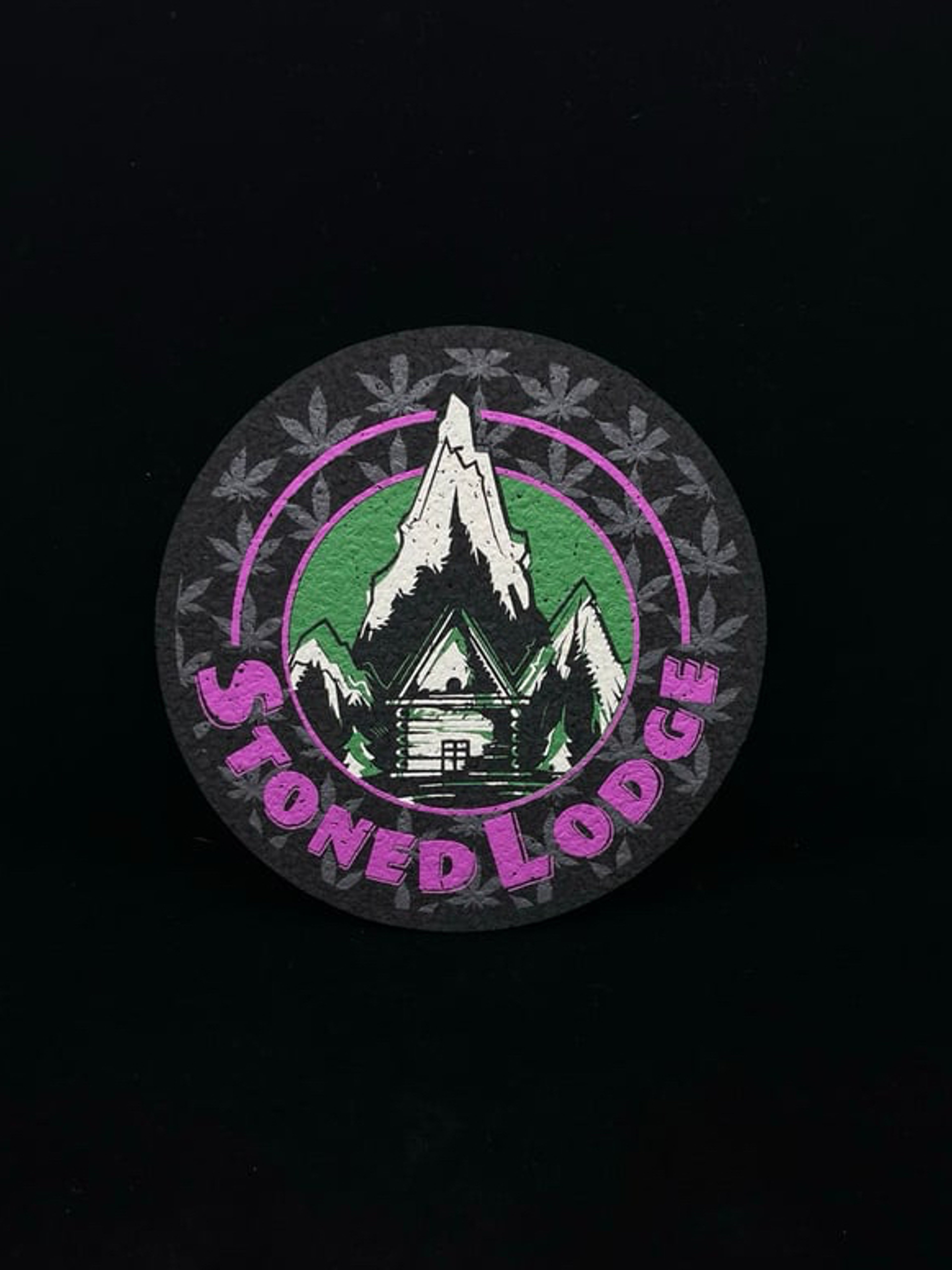 Preview pic of Stoned Lodge 8” Round Mat by Moodmats