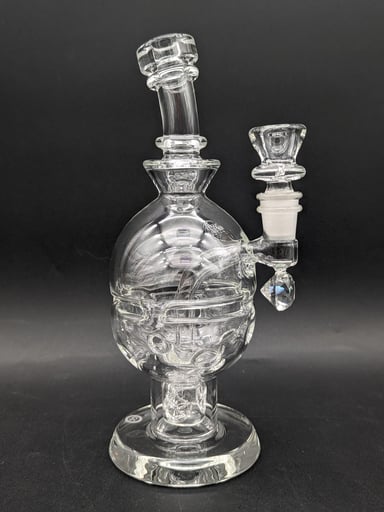 Preview pic of GREEK GLASS FACETED FAB EGG DAB RIG