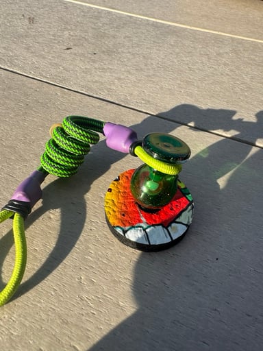 Preview pic of Soup Cropal Bubble Cap w/ Tuff Tether for Puffco 3DXL