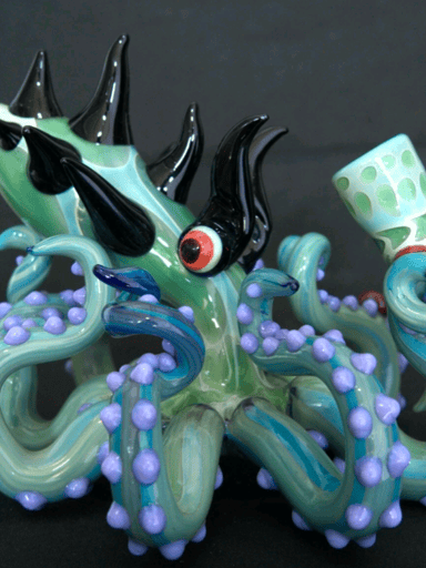 Preview pic of Kraken Octopus Glass Pipe