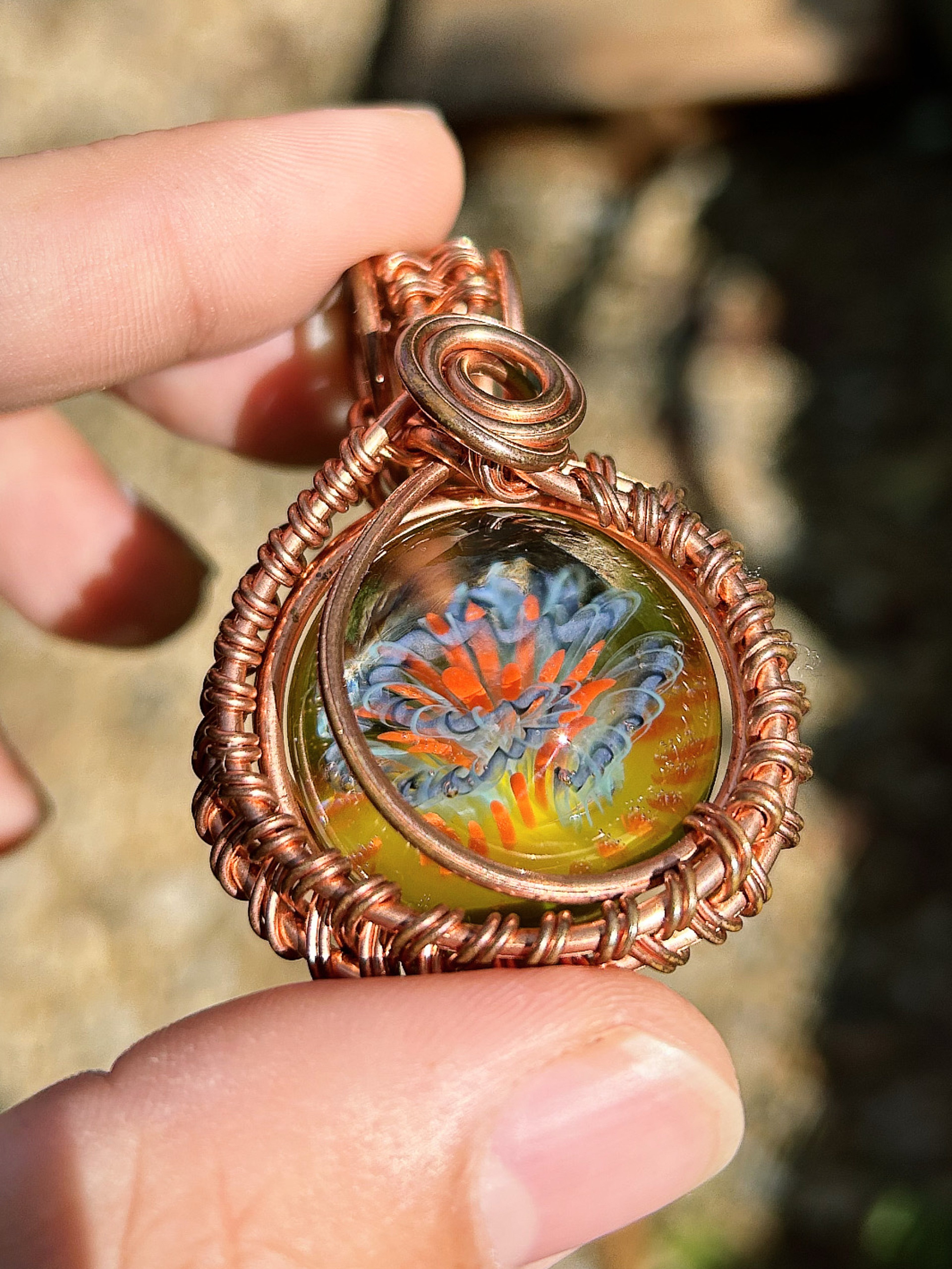 Preview pic of MarvinsGlass X CopperVibrations Pendant 🐯